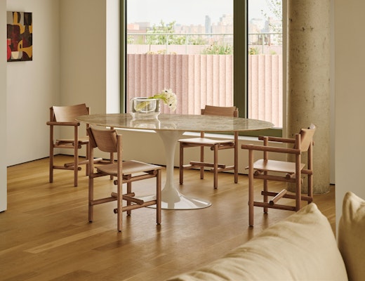 Saarinen Oval Dining Table with Muecke Chairs Saarinen Oval Dining Table Muecke Chair