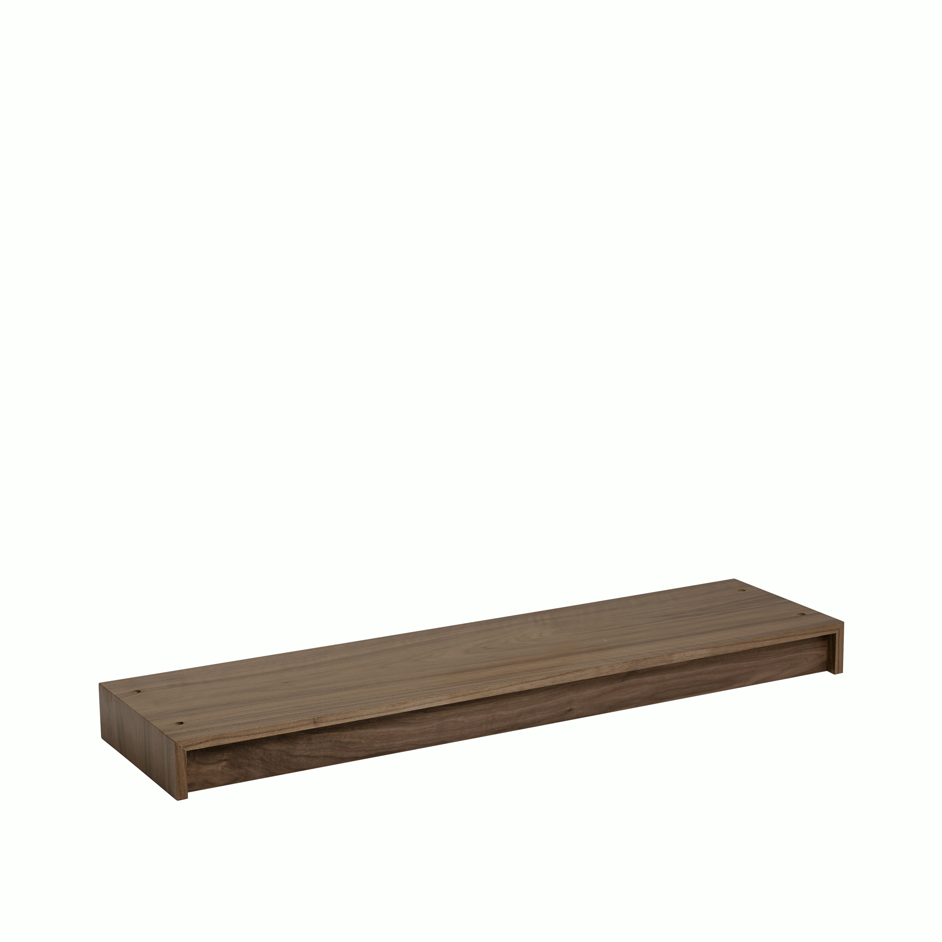 Stacked Storage Plinth - Long, Walnut