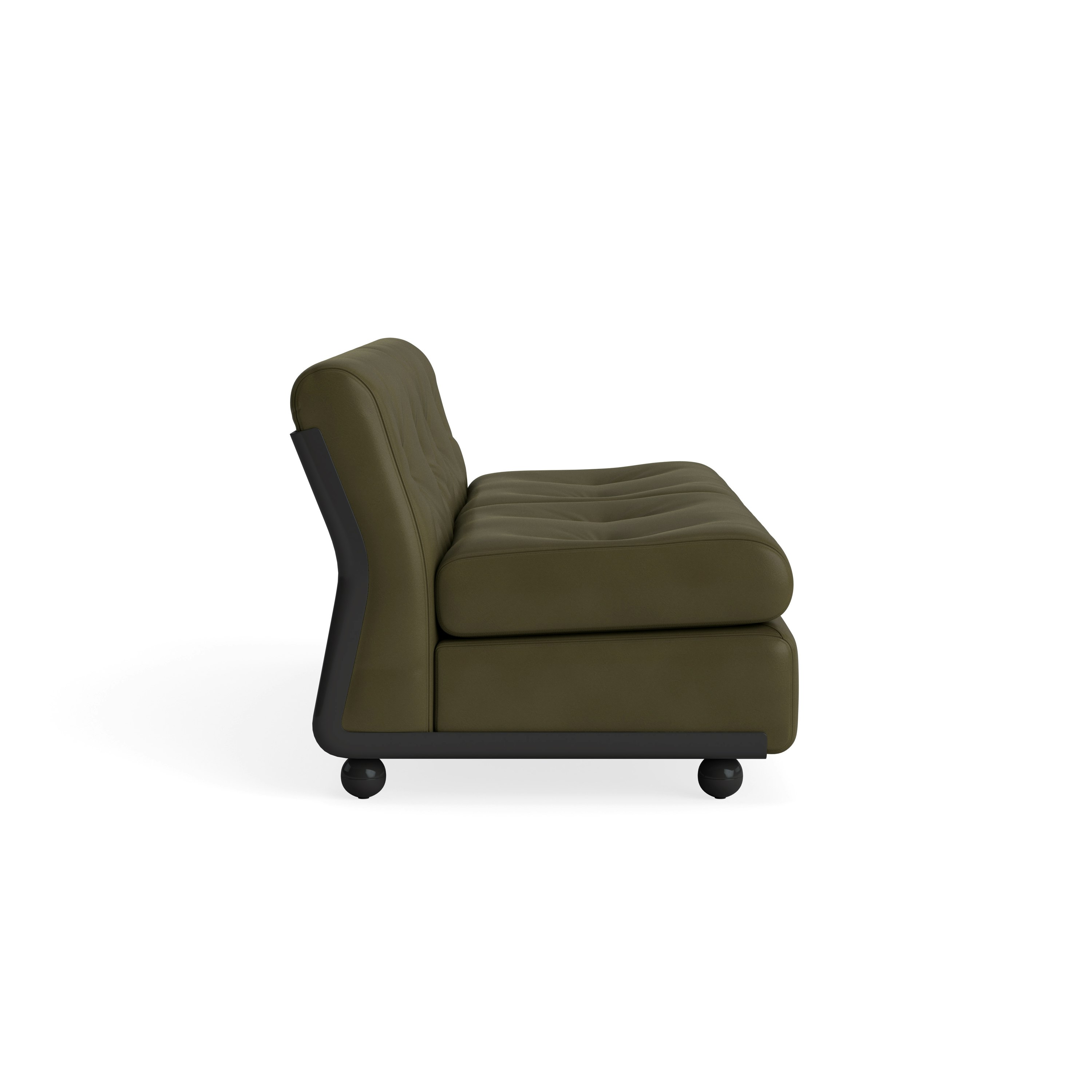 Amanta Sofa - Two Seater, Sense Leather, Forest Green, Anthracite