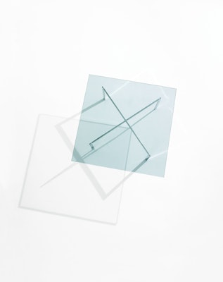 Ludwig Mies van der Rohe glass coffee table