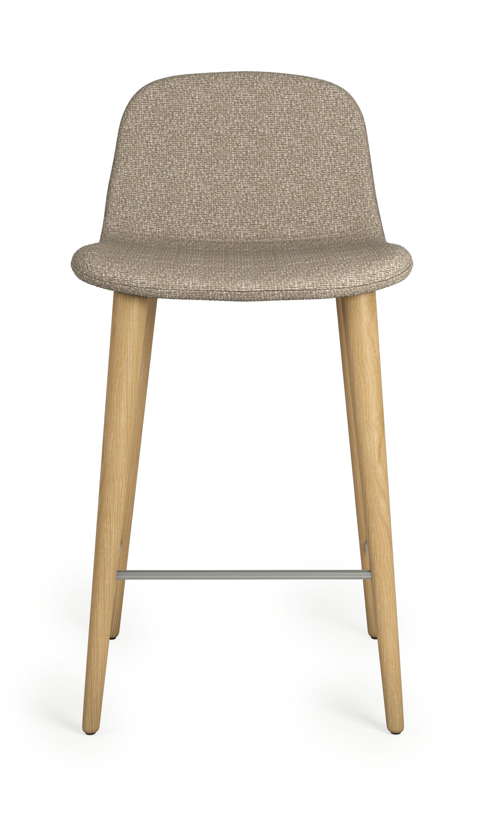 Bacco Stool - Counter Height, Melange, 401 Gypsum, Oak