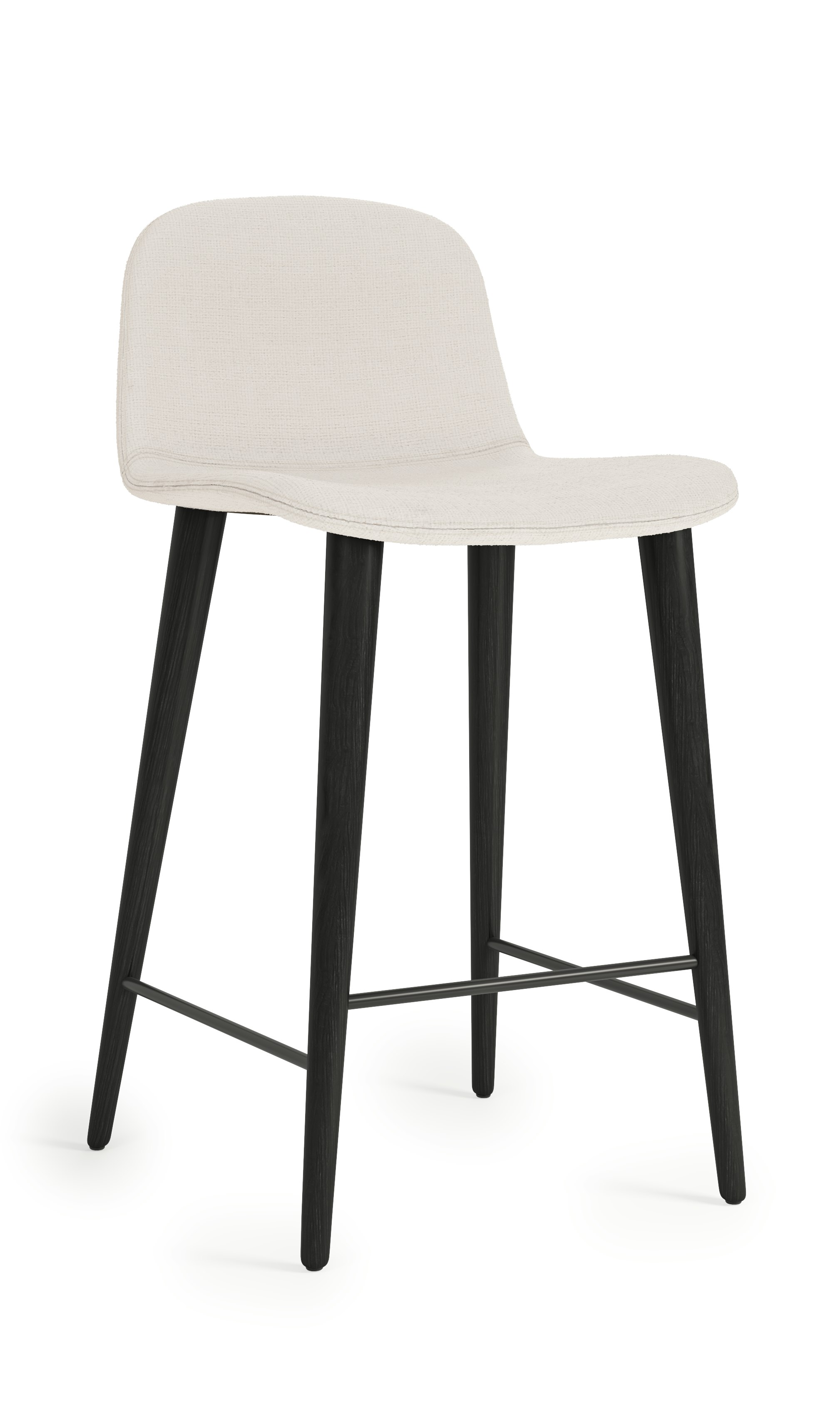 Bacco Stool - Counter Height,  Space,  111 Chalk,  Black Ash