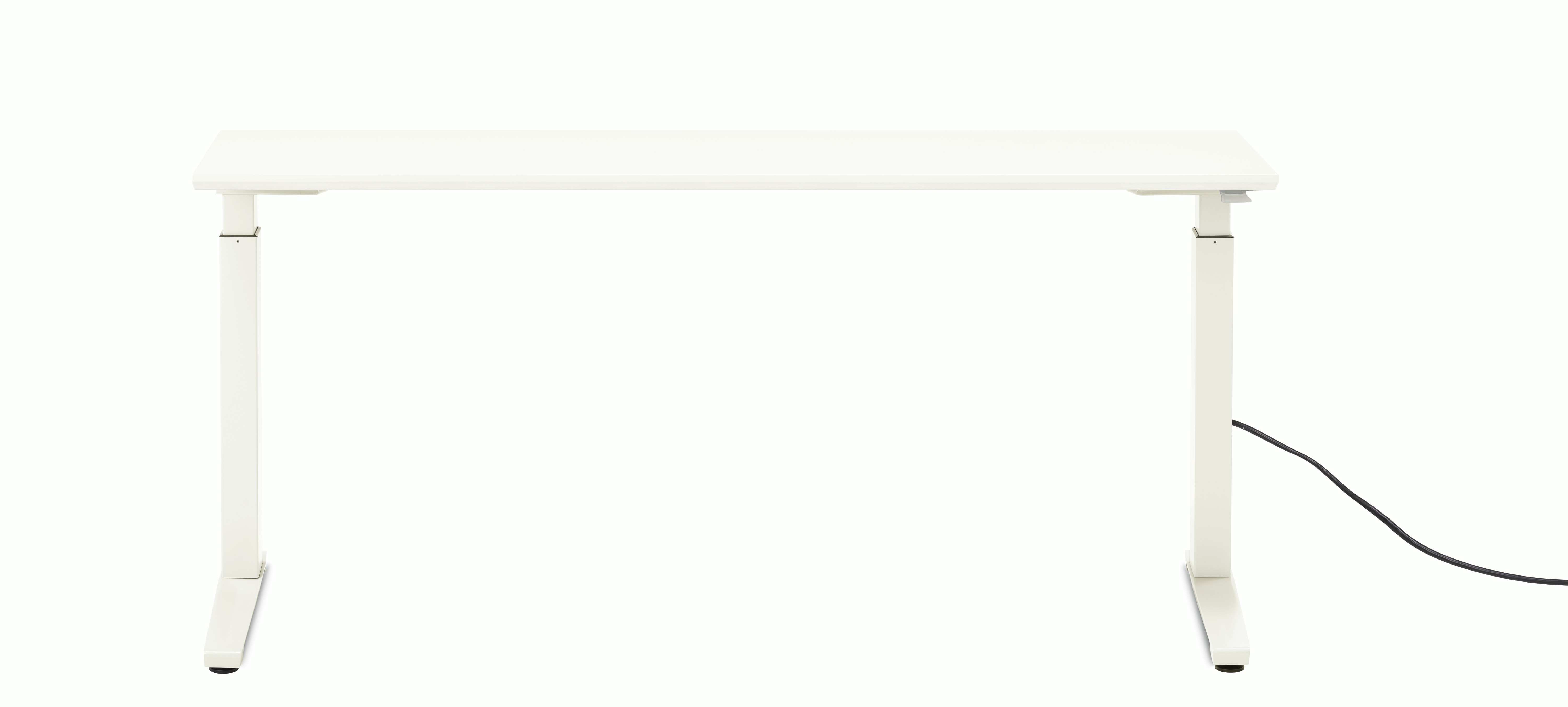 Renew Sit-To-Stand Desk - 29x58,  White Laminate White,  Standard Power