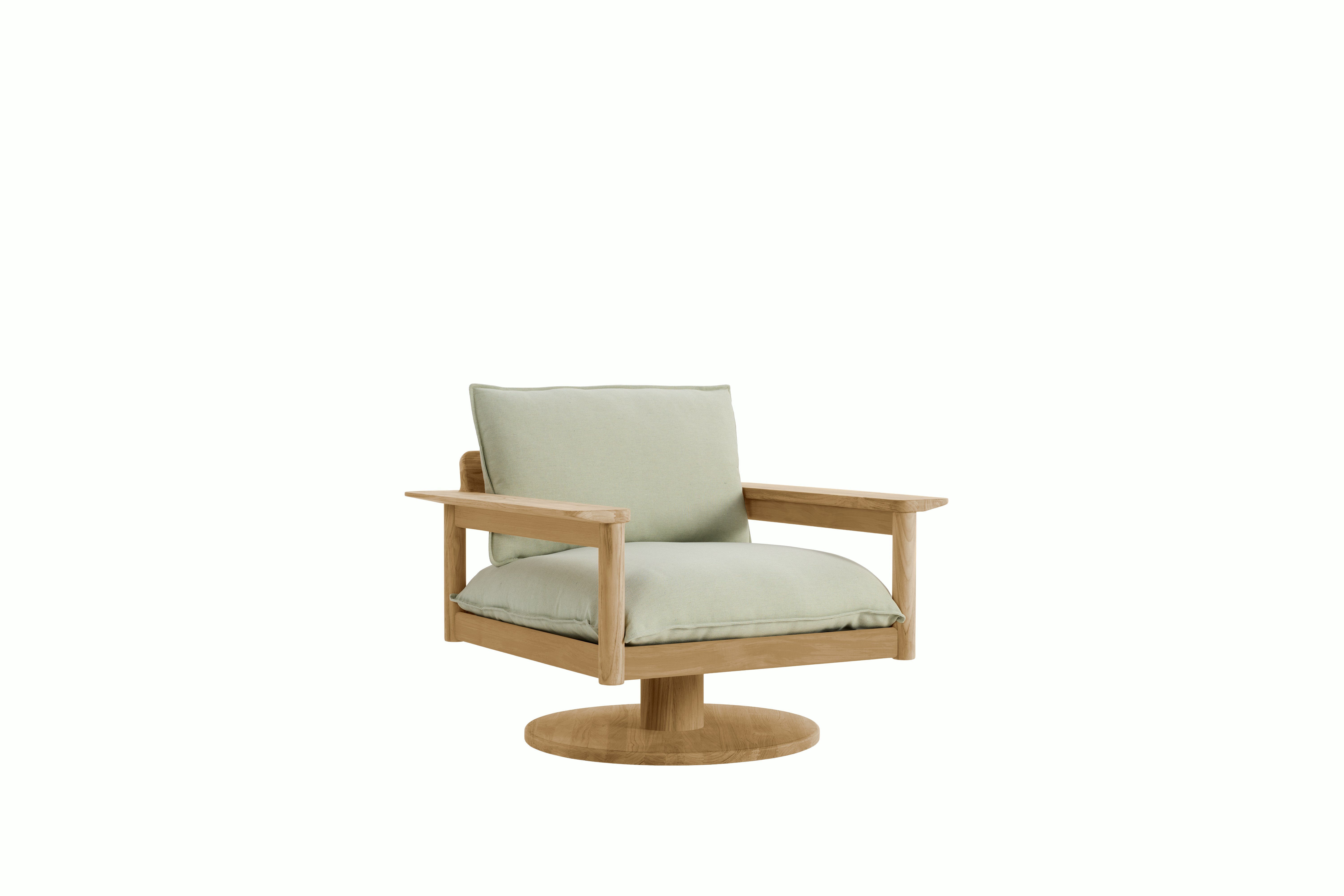 Terassi Swivel Lounge Chair - Heritage Moss