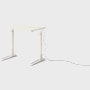 Renew Sit-To-Stand Desk - 23x34,  White Laminate,  White,  Polished Aluminum,  Standard Power