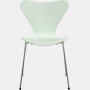 Series 7 Chair - Lacquered, 7:14 AM Green, Chromed Steel