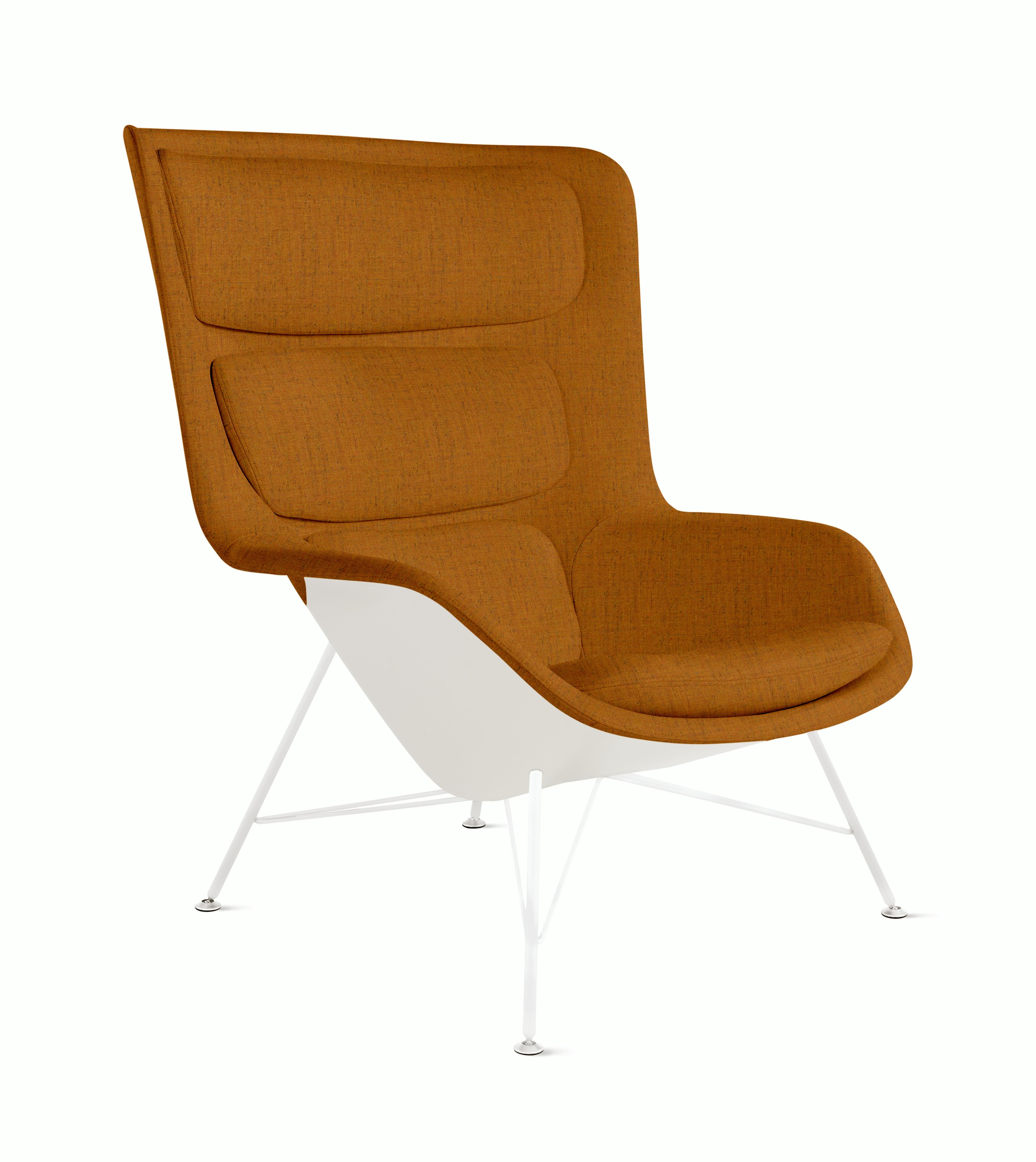 Striad Lounge Chair - High Back,  Rowan,  Medallion,  White,  Wire,  White
