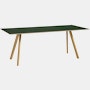 Copenhague 30 Dining Table 2.0 - Green / Oak, 78.75 inch