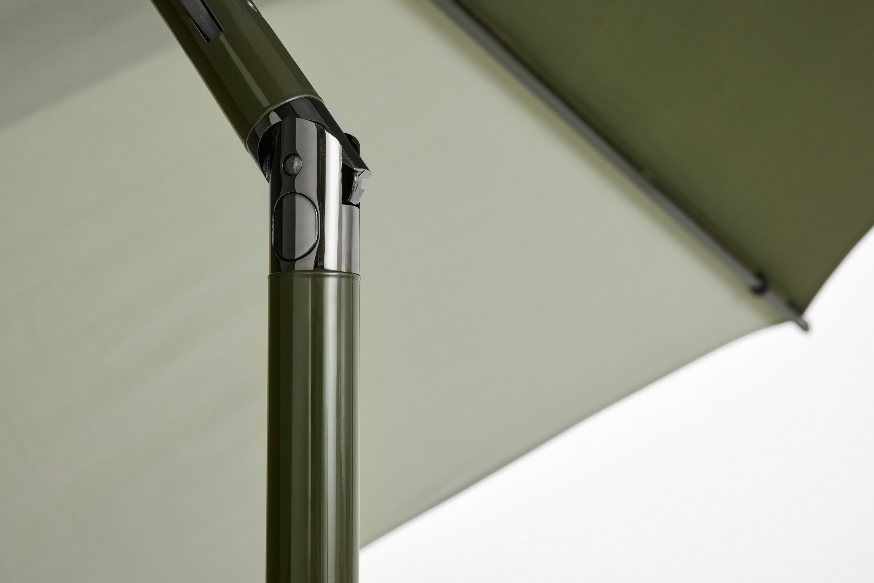 Terrazza Parasol - 10ft Hexagon, Green and Dark Green