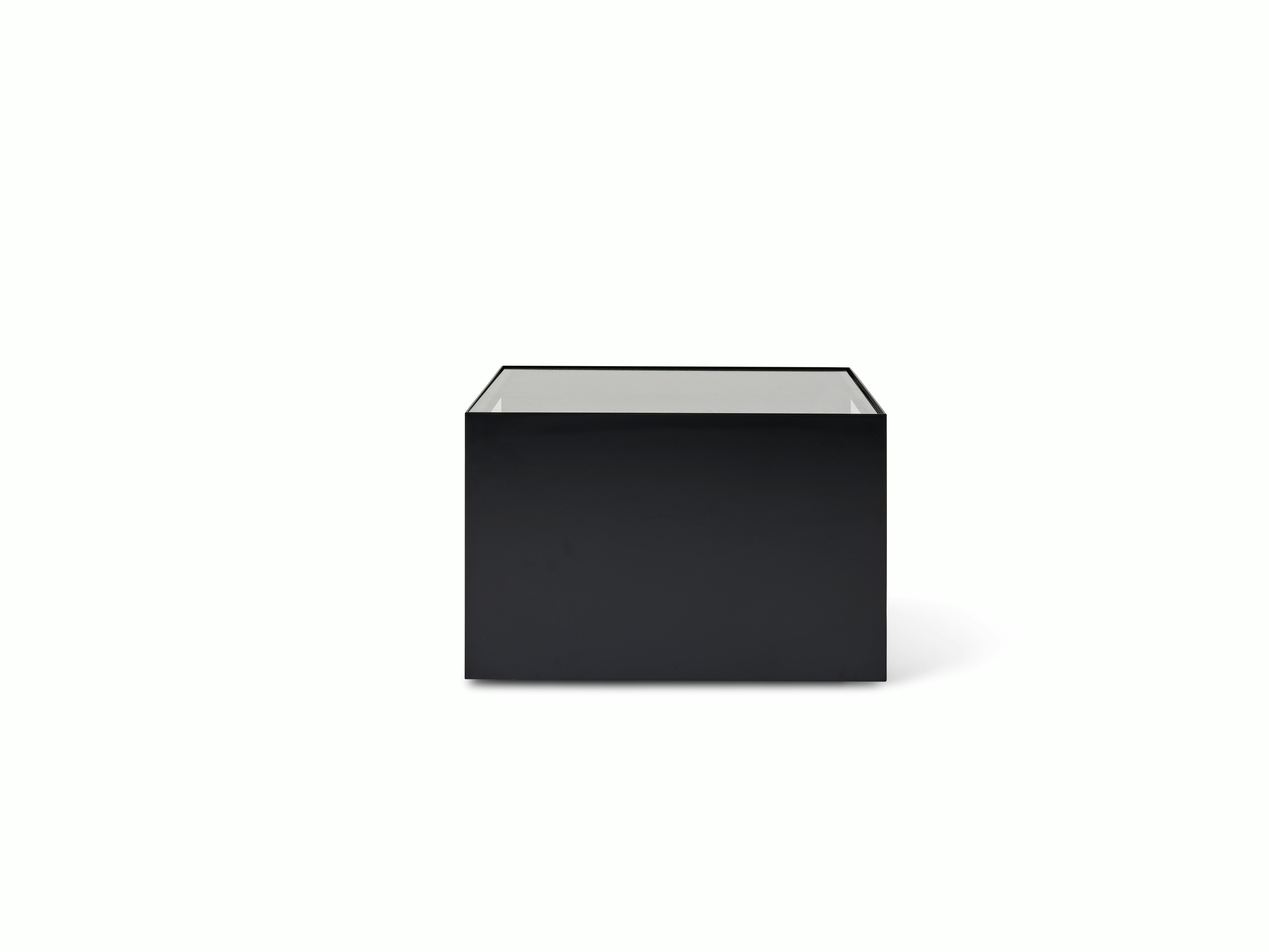 D Urso Occasional Tables - small,  black,  wired glass