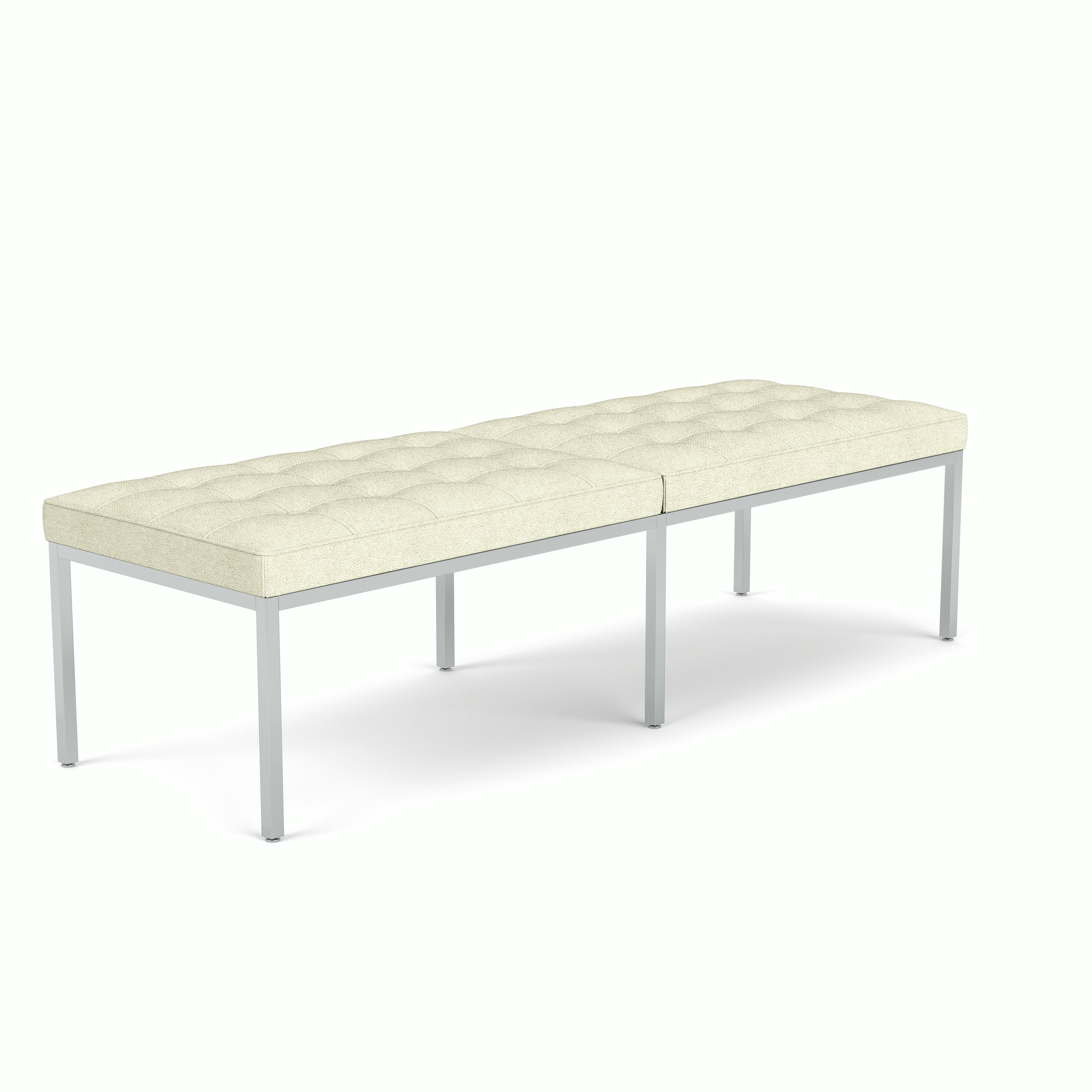 Florence Knoll Bench - Three Seater,  Aegean,  Egret