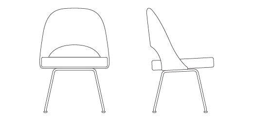 Side Chair - Metal Legs