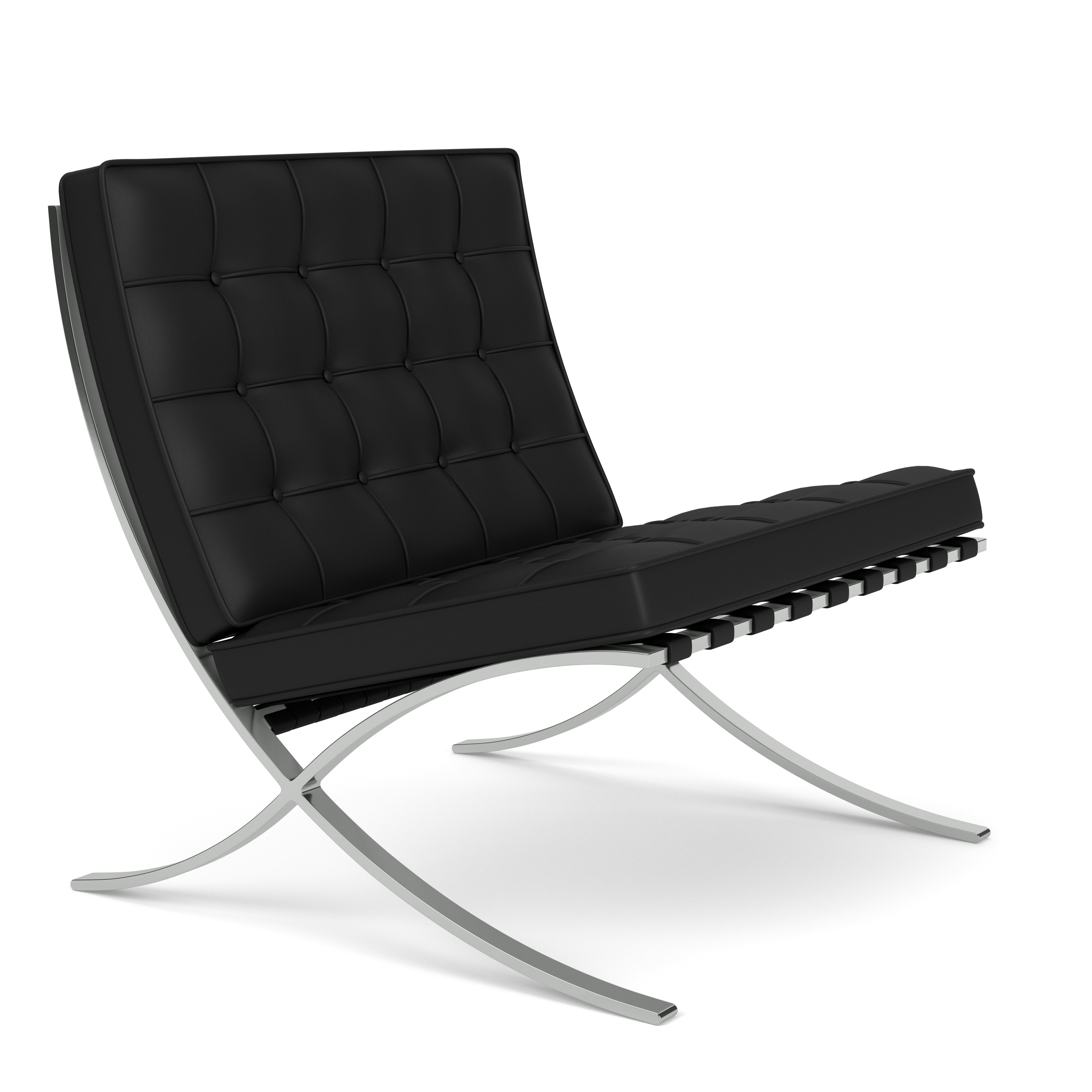Barcelona Chair -  Sabrina Leather, Black
