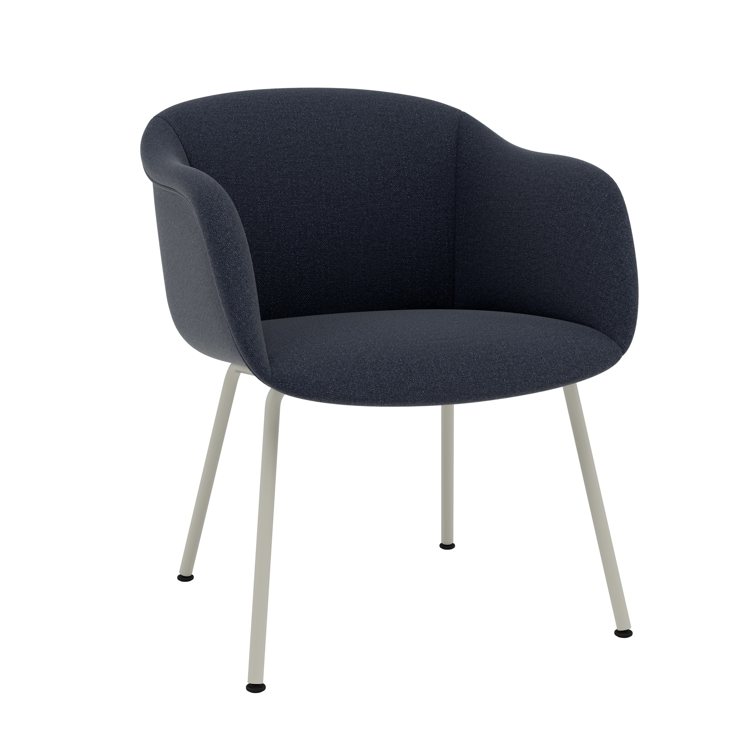 Fiber Soft Armchair - Tube, Grey, Ecriture, 780