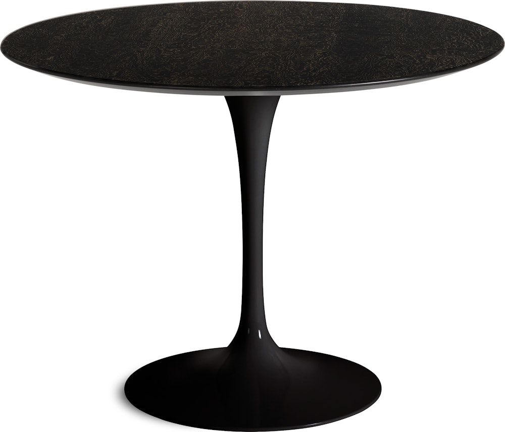 Saarinen Lounge Table - 35 Inch, Veneer Topo Noir, Black Base