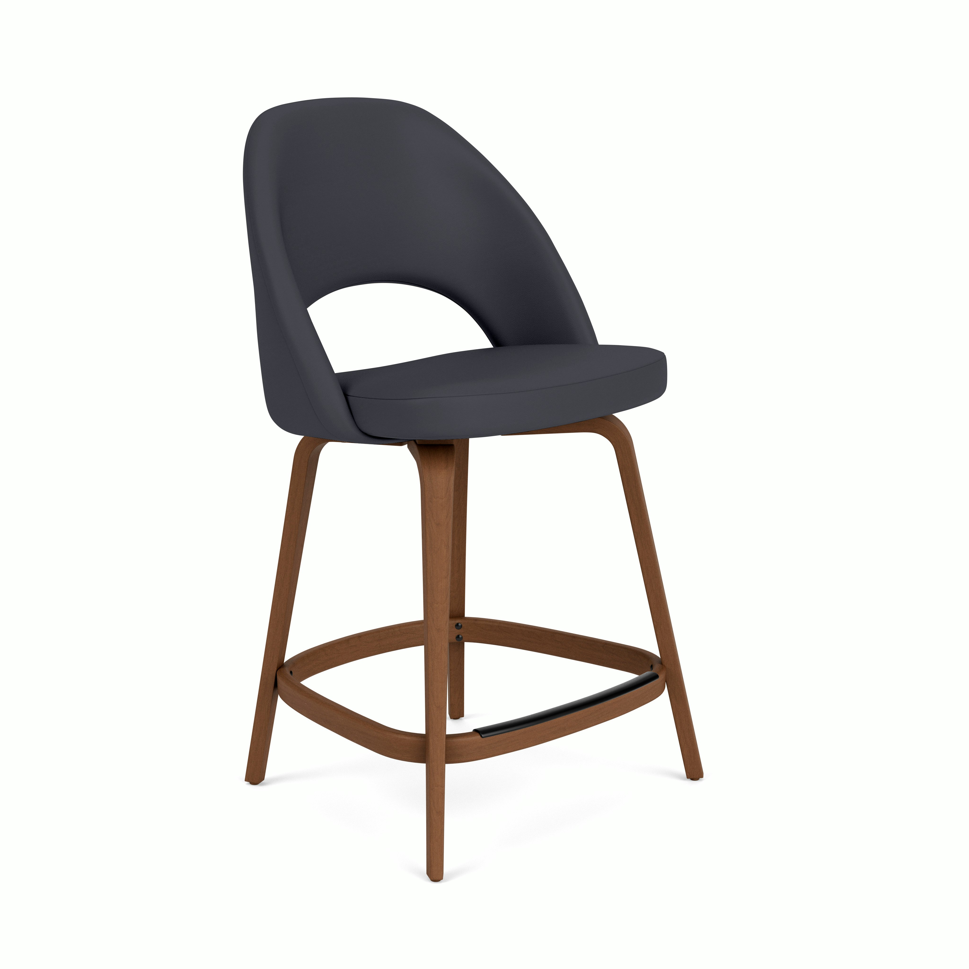 Saarinen Executive Stool - Counter Height,  Prairie,  Riverbed,  Light Walnut