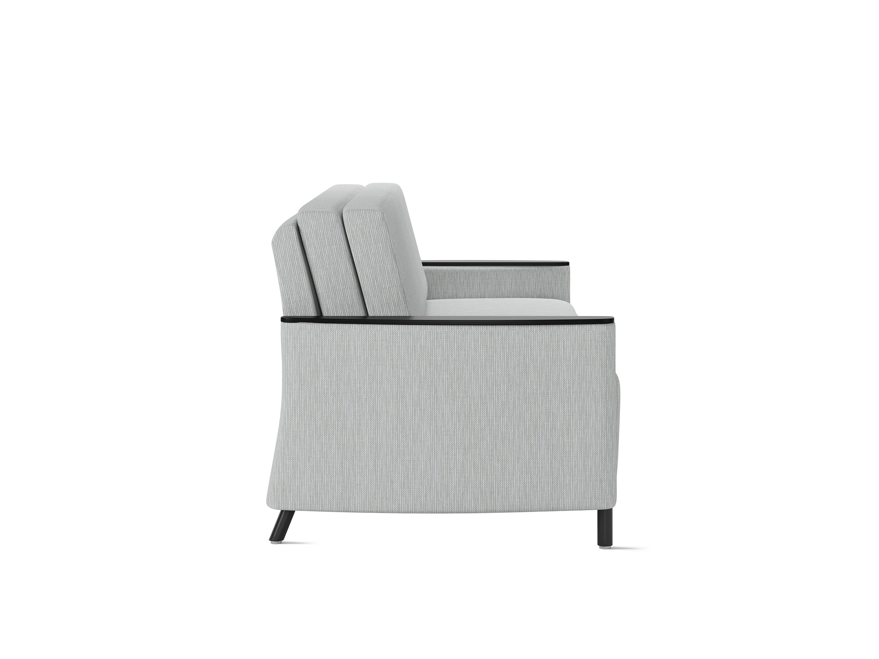 Pamona Flop Sofa, light grey, side