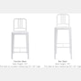 111 Navy Stool
