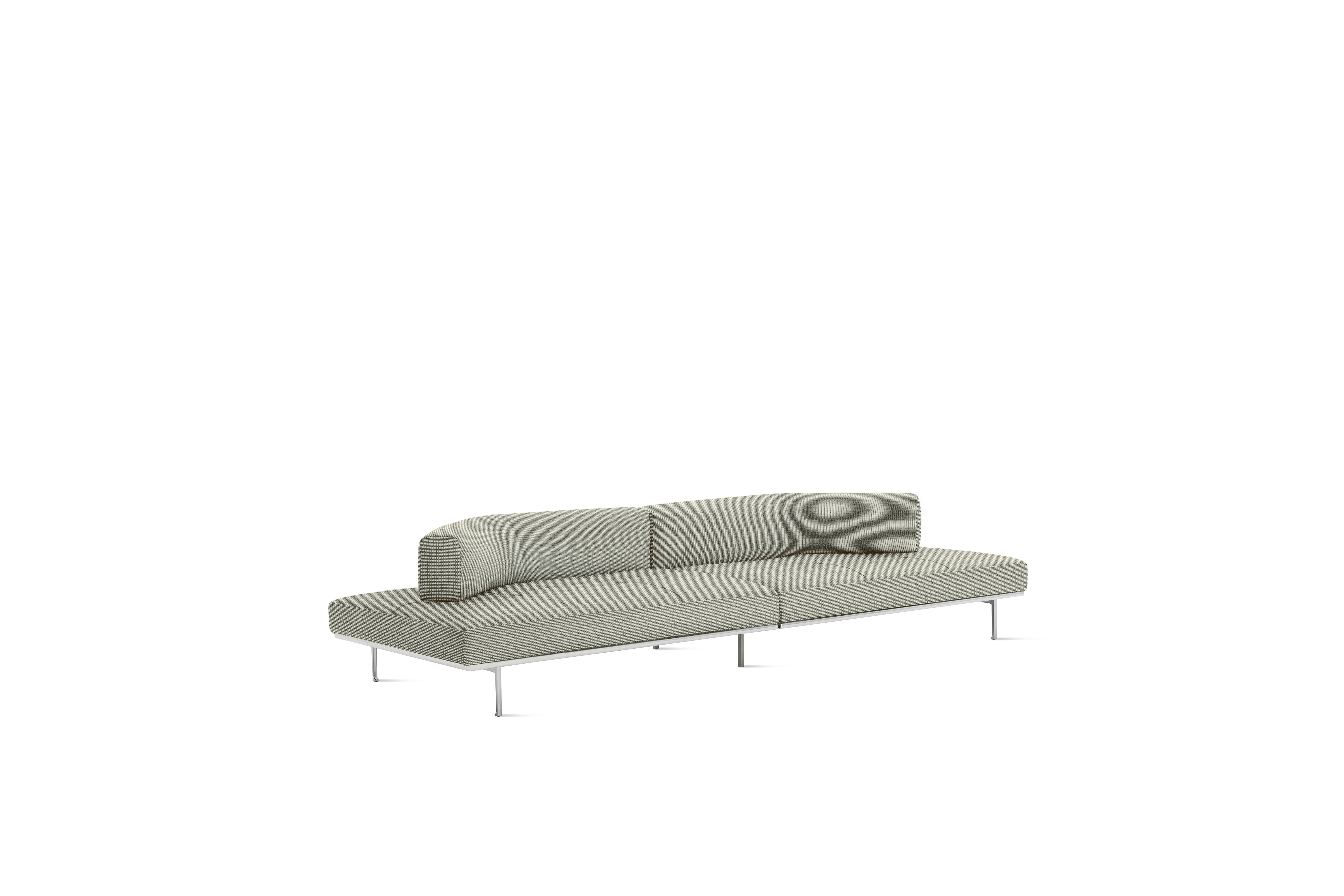 A Matic Sofa in Vanilla Glossy viewed from an angle.