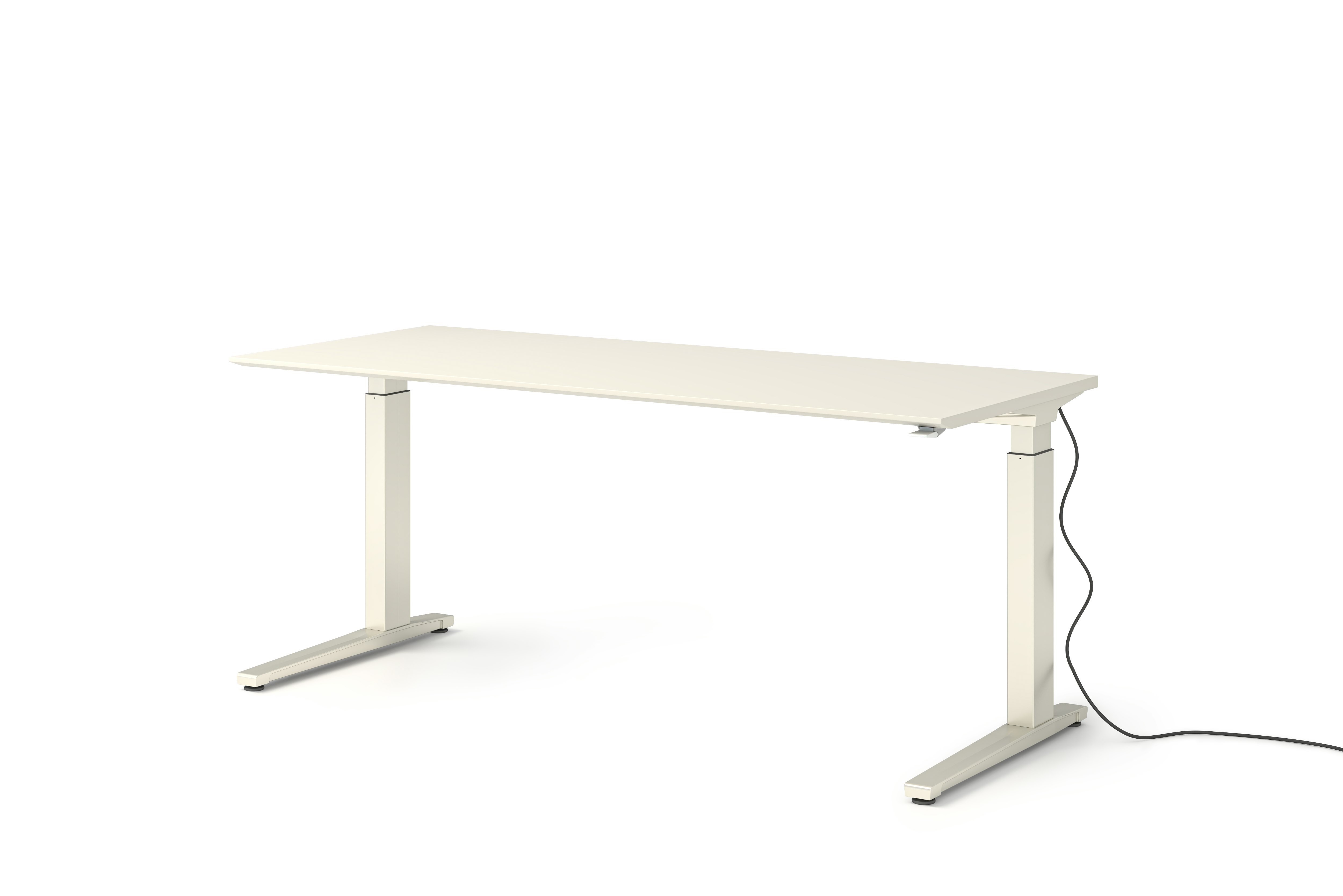 Renew Sit-To-Stand Desk - 29x70,  White Laminate White,  Standard Power