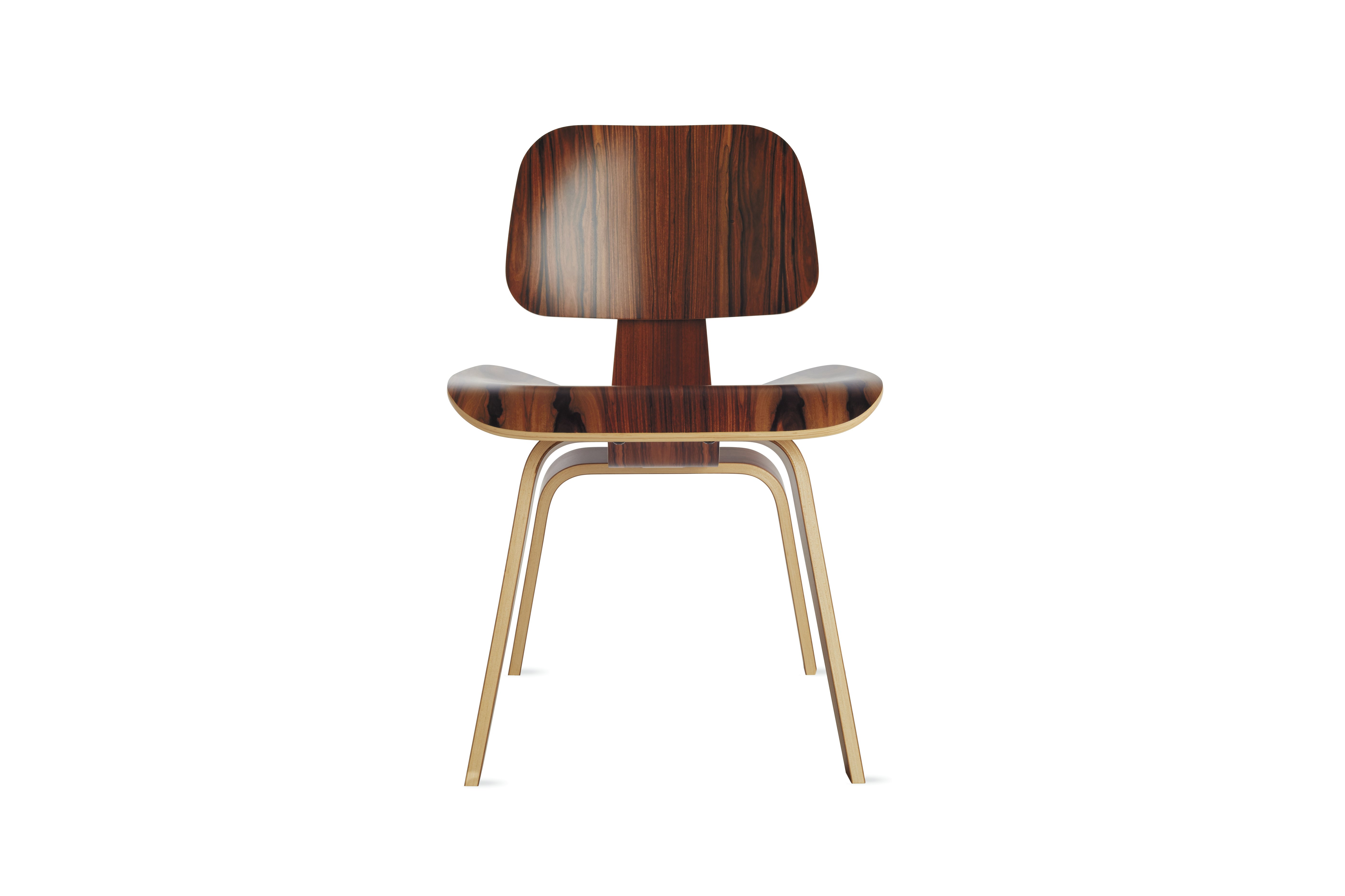 Eames Molded Plywood Dining Chair Wood Base (DCW), Non Upholstered