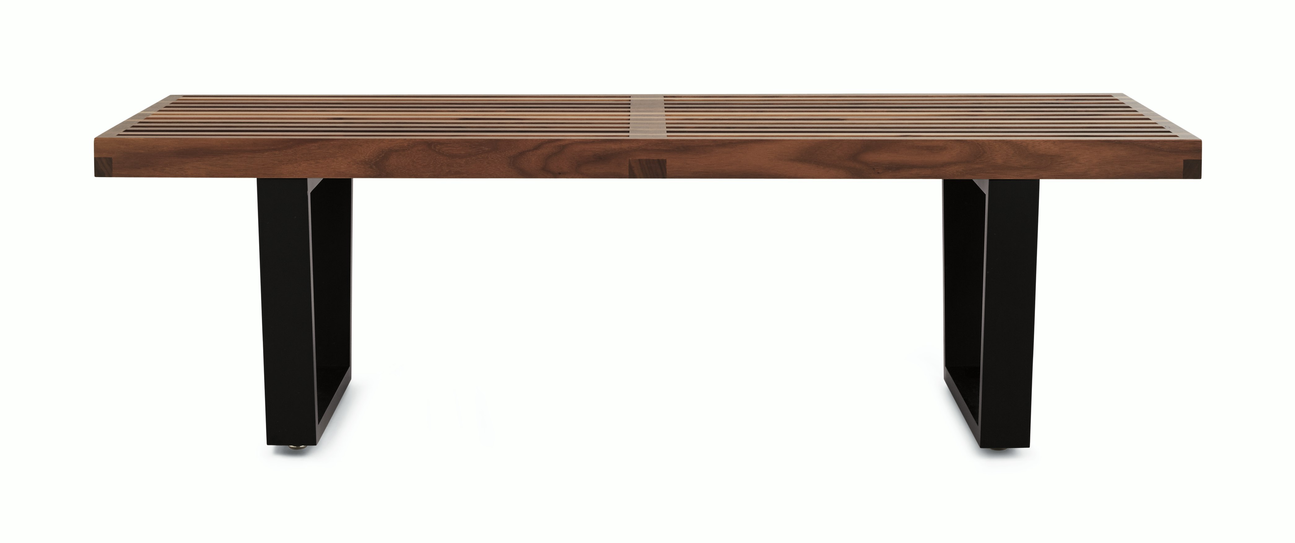Nelson Platform Bench Walnut
