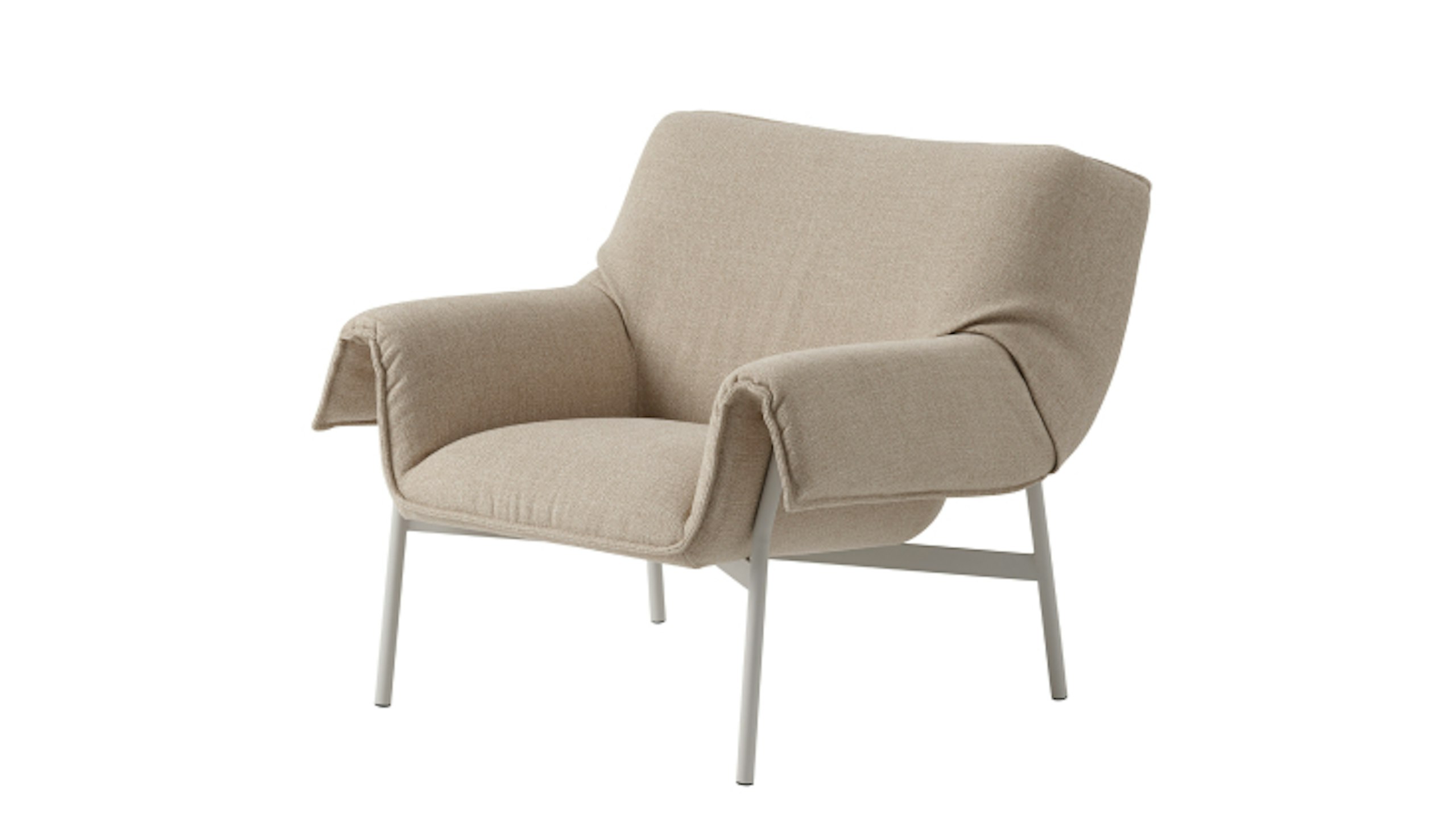 Beige Wrap Lounge Chair by Muuto.