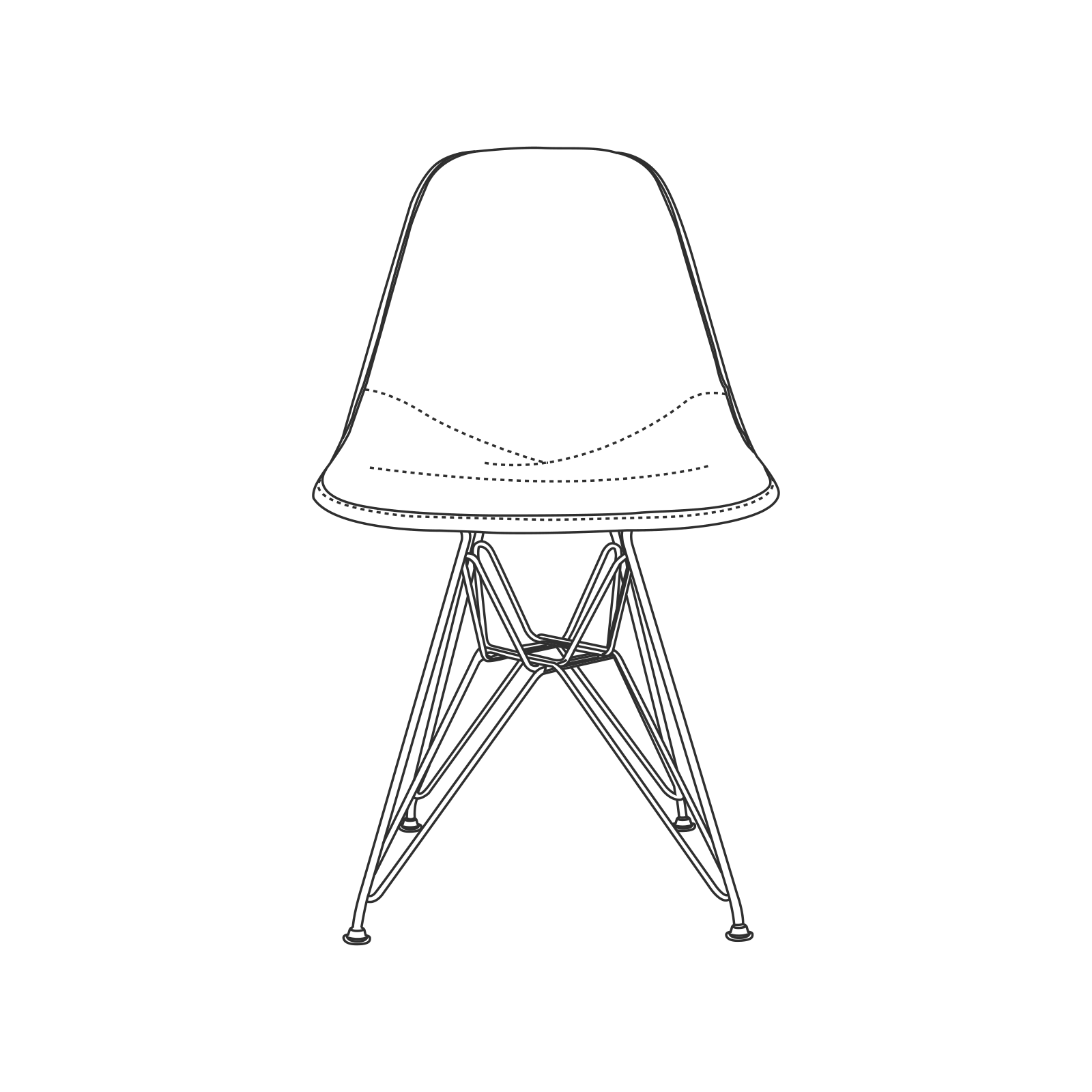 Eames Upholstered Shell Side Chair