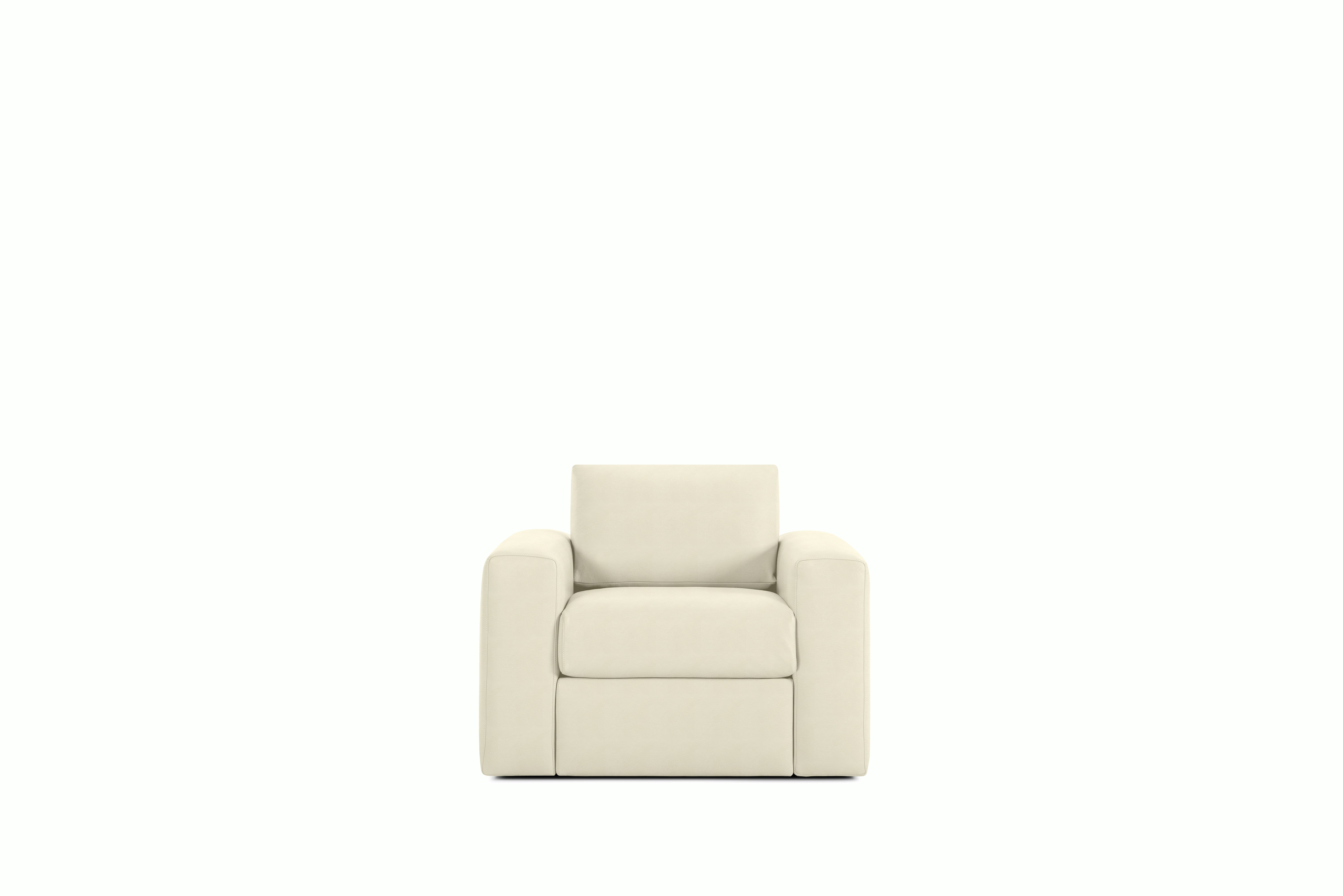Irvin Armchair - Swivel,  Vienna Leather,  Ivory