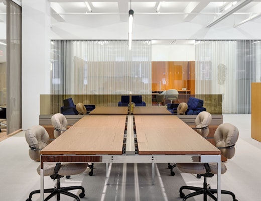 Knoll NYC Showroom with Antenna Table and Morrison Hannah Chairs Knoll NYC Showroom Antenna Table Morrison Hannah Chair