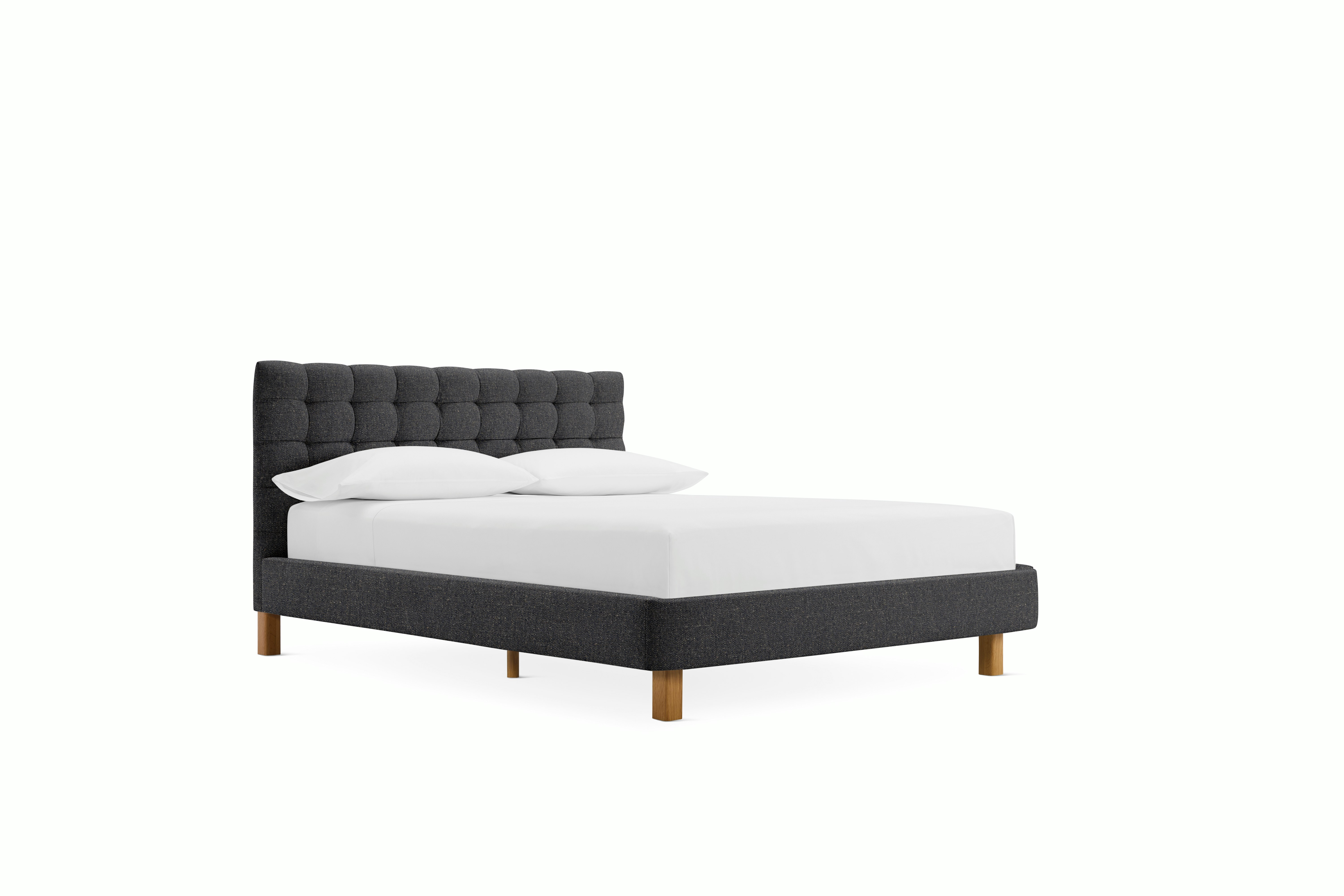 Madeleine Bed - Standard, Queen, Oak, Album Linen, Millennium