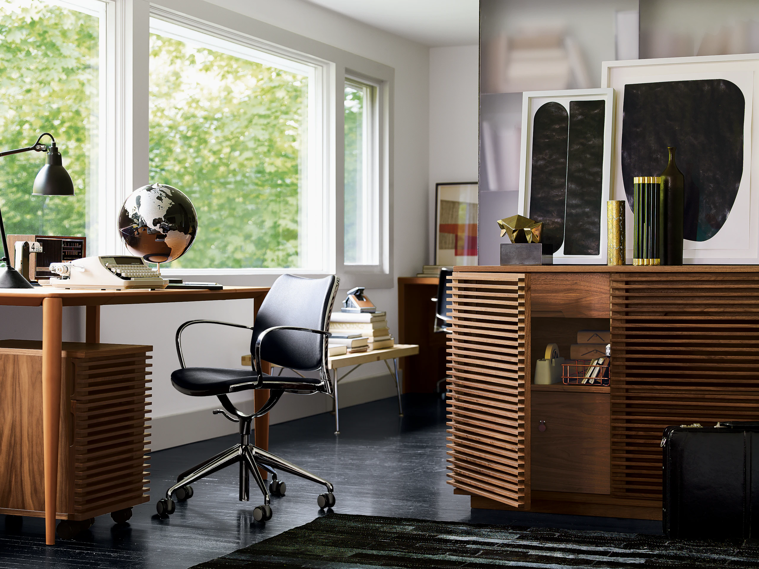 Vella Leather Desk