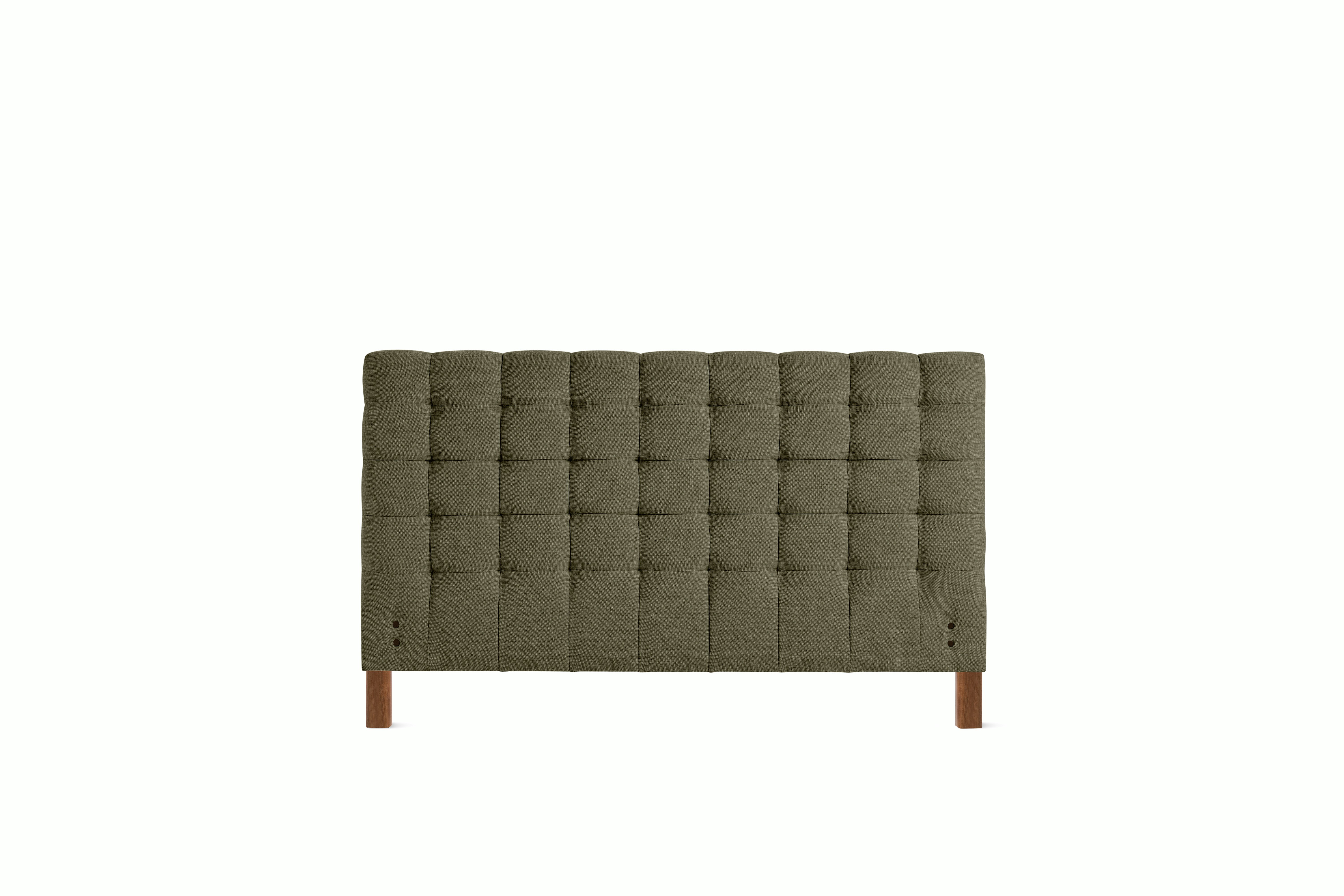Madeleine Headboard - Standard, Queen, Walnut, Album Linen, Spruce