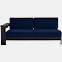 Pepin One Arm Sofa Module - left,   black,  navy-blue