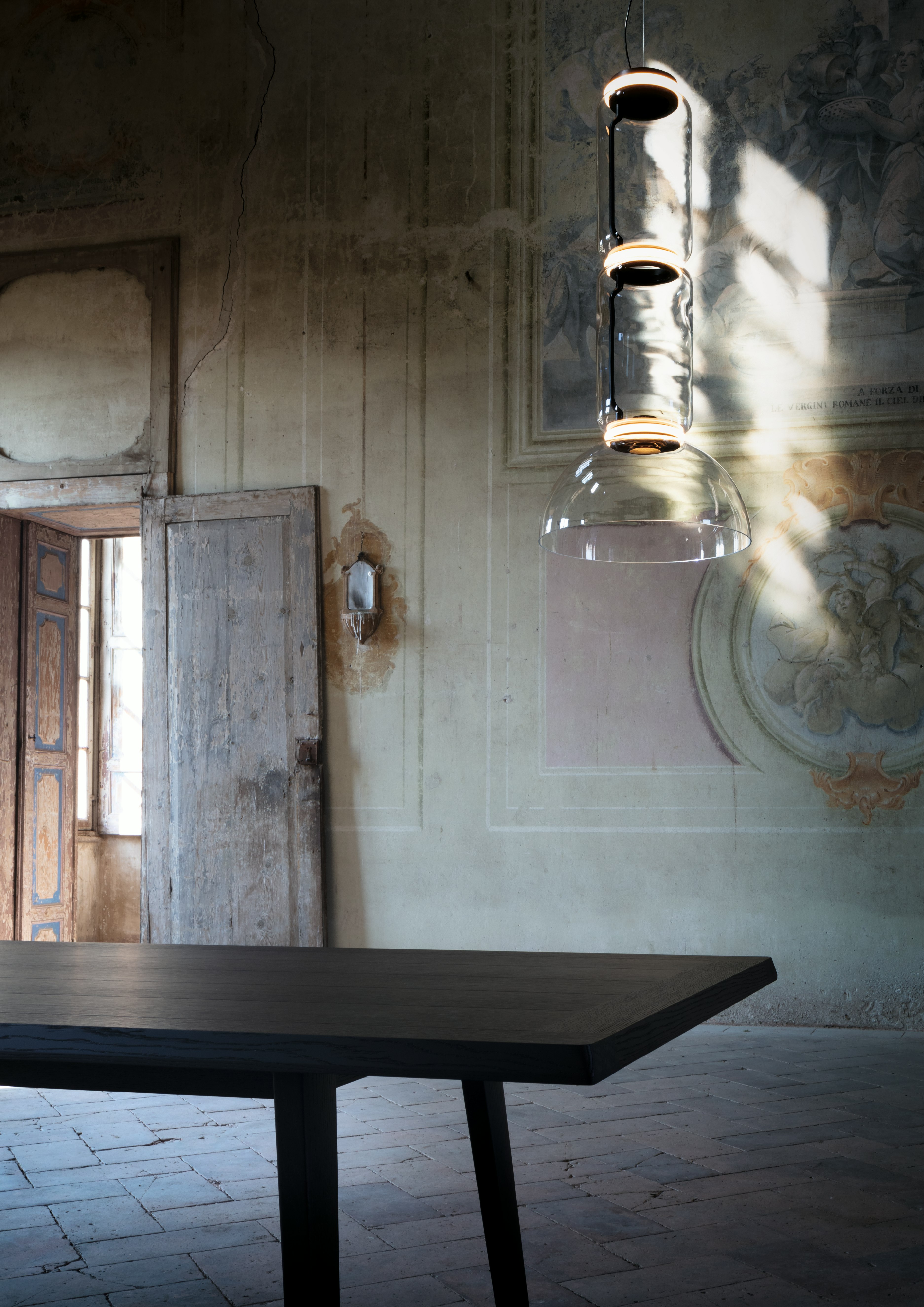 Noctambule Suspension 2 Low Cylinder Bowl Pendant Light