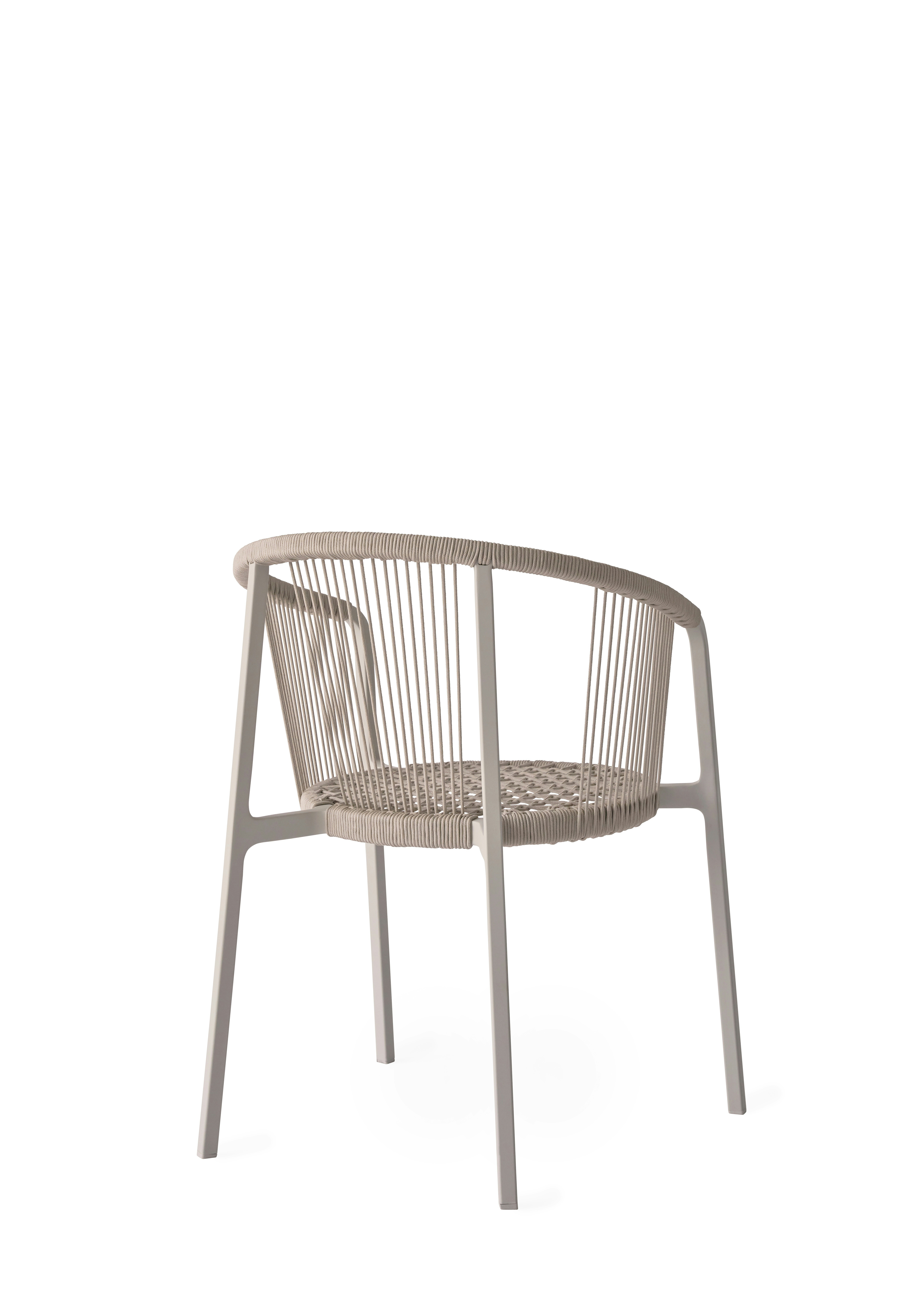 A Vipp710 Lagrasse Dining Chair Viewed from behind.