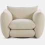 Perron Pillo Lounge Chair - Swivel or Fixed,  Haven,  Ivory