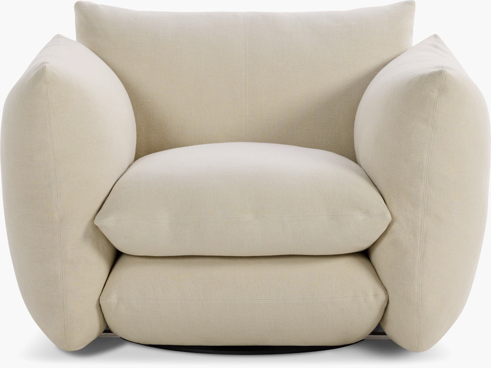 Perron Pillo Lounge Chair - Swivel or Fixed,  Haven,  Ivory