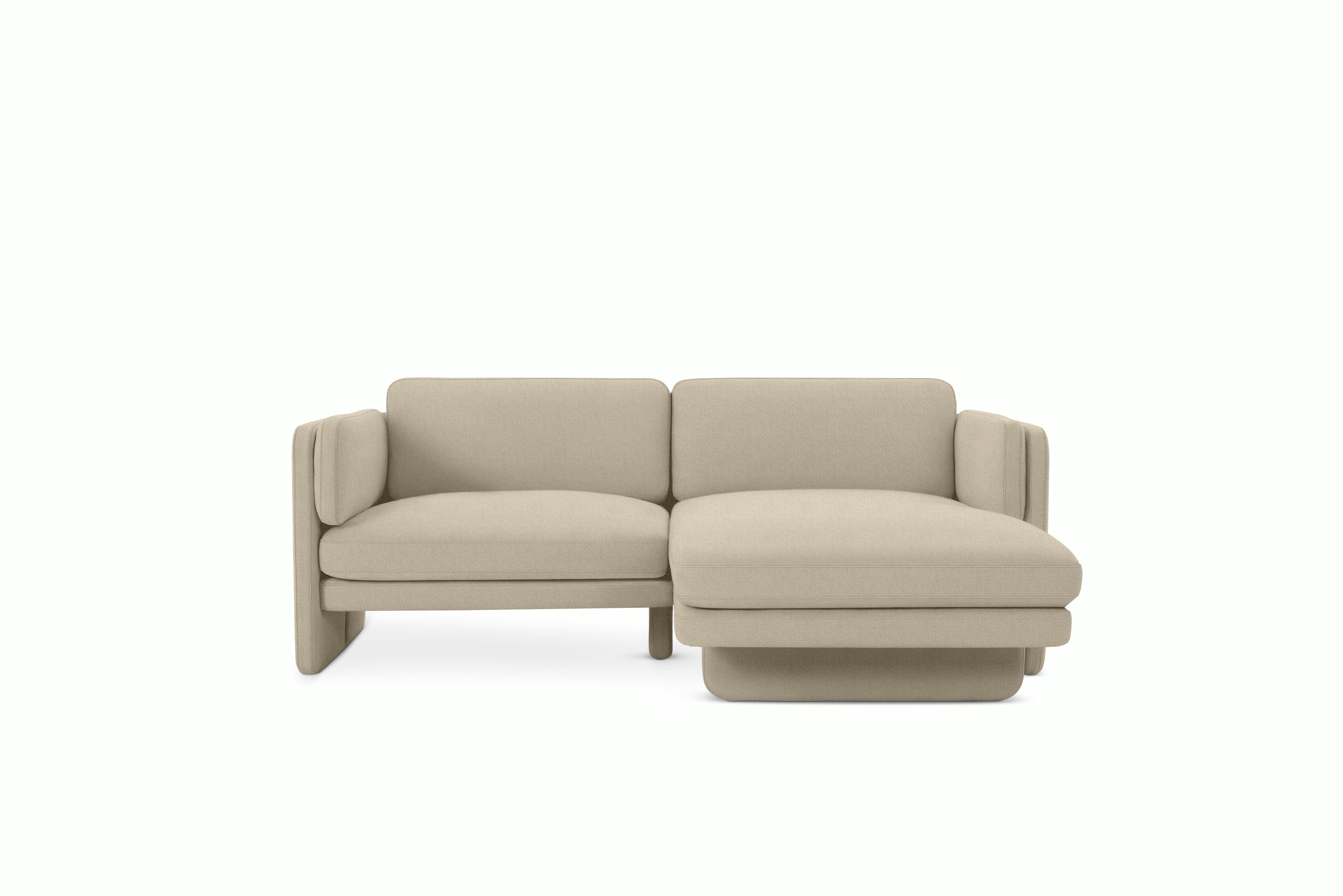 Pastille Sectional Chaise, 80"
