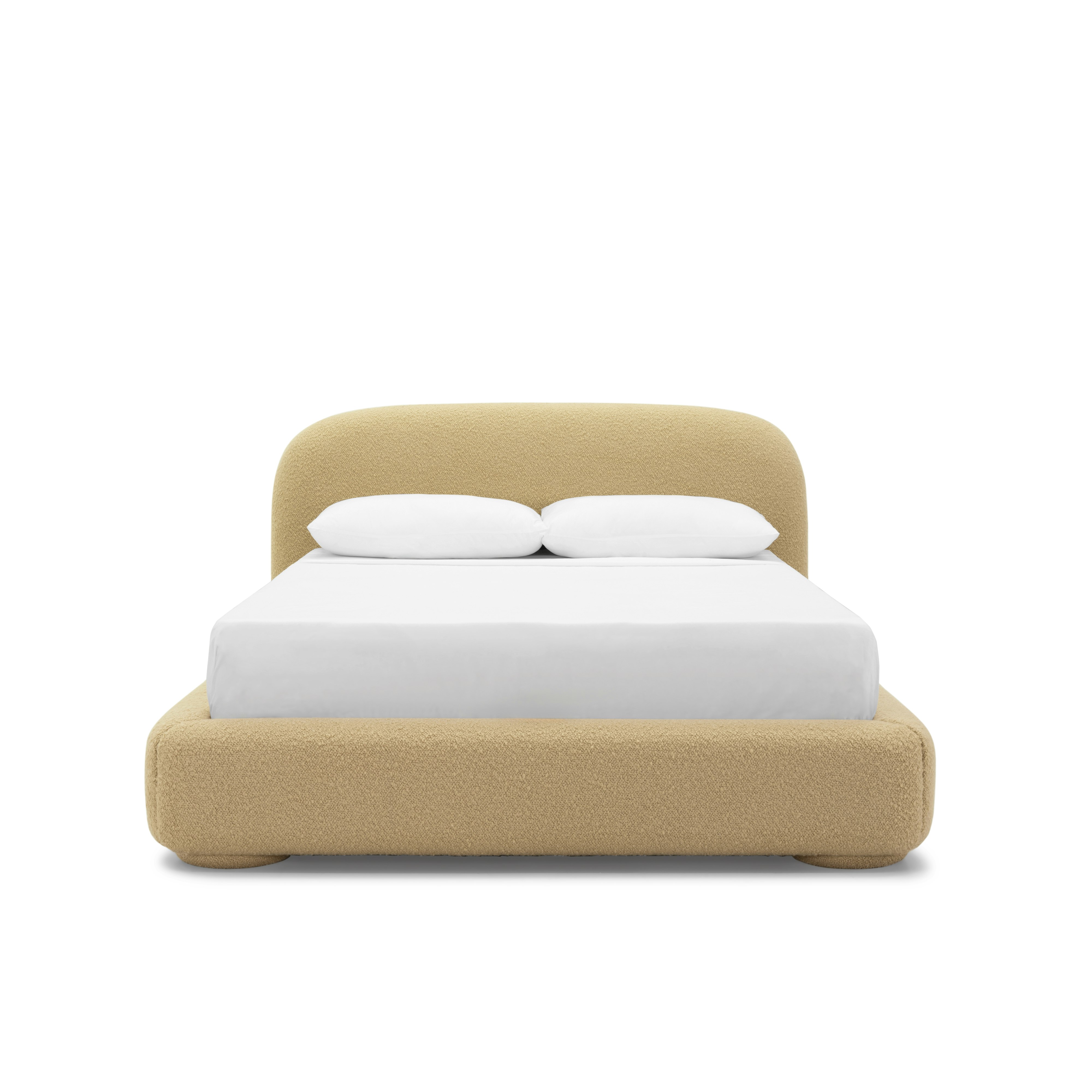 Lull Bed - Queen, Fixed, Fabric, Airlie, Camel