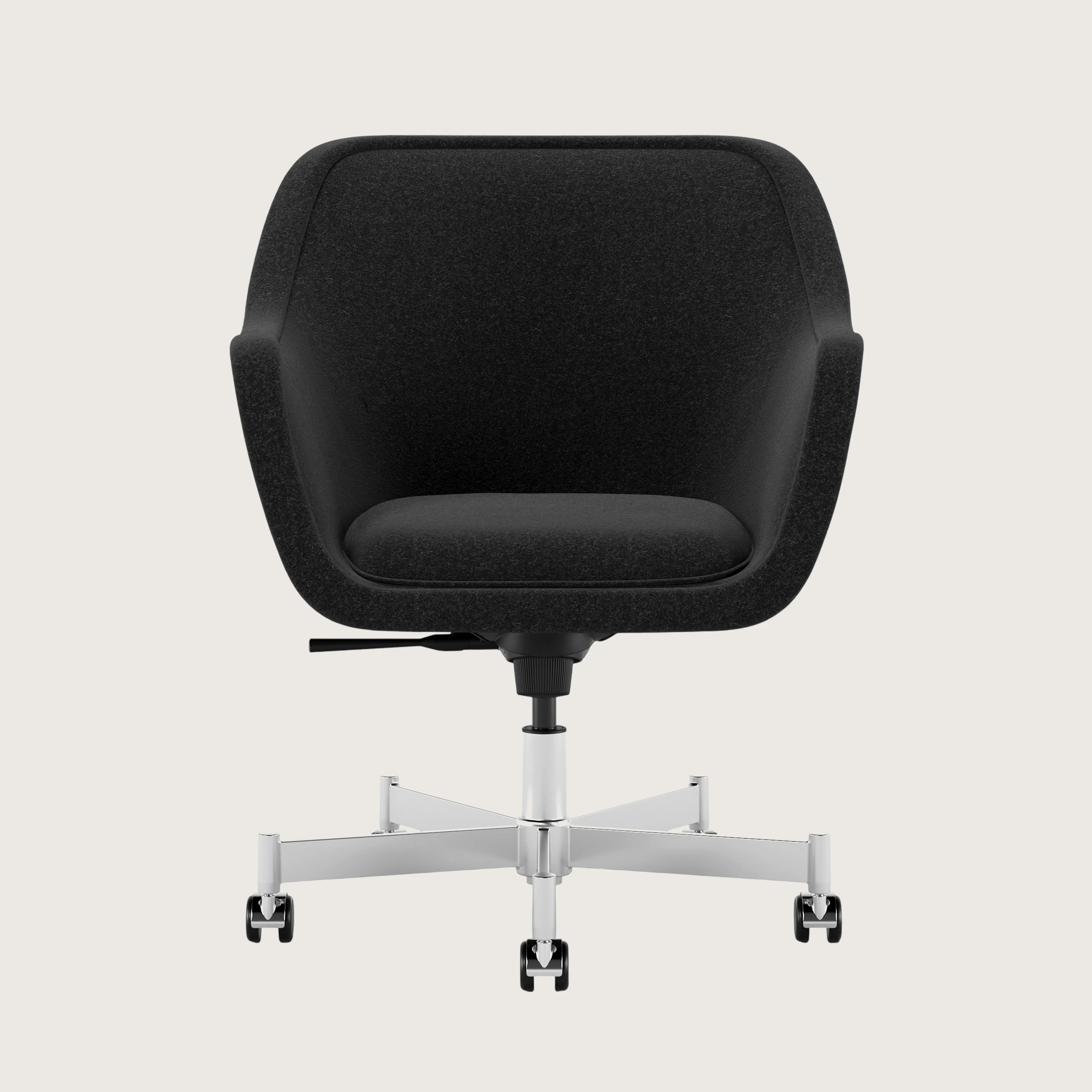 Bumper Task Chair - High Arm, Pecora Basalt
