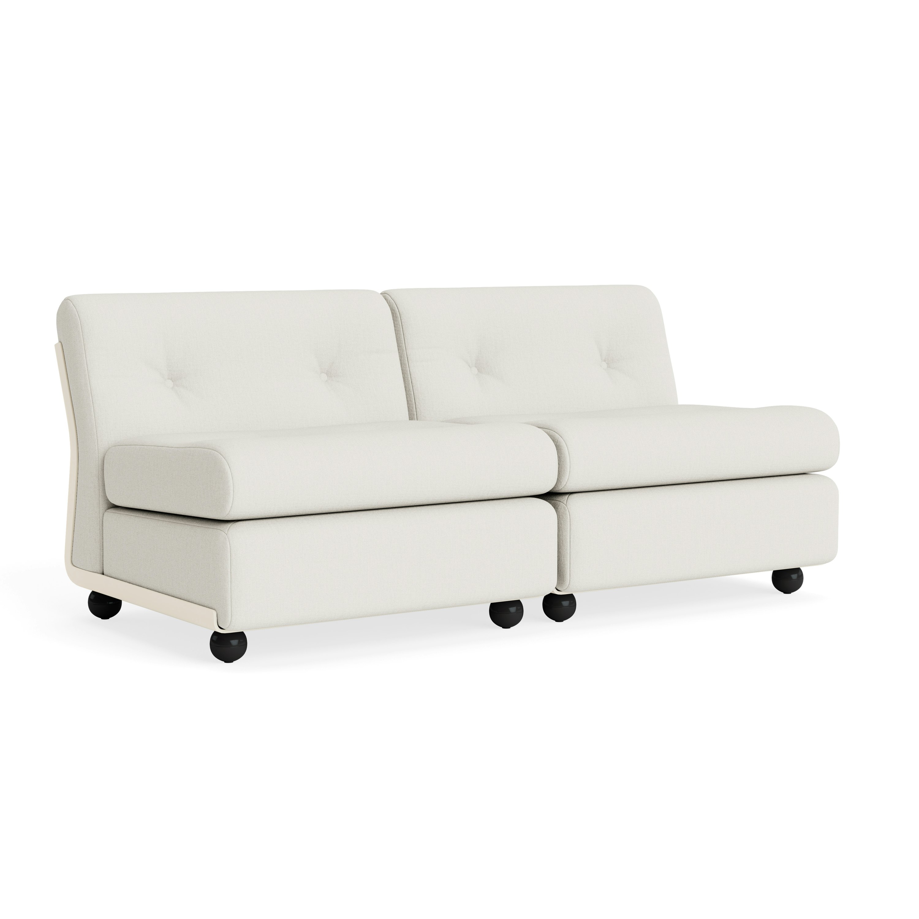 Amanta Sofa - Two Seater, Metaphor, Moonflower, Cream Beige