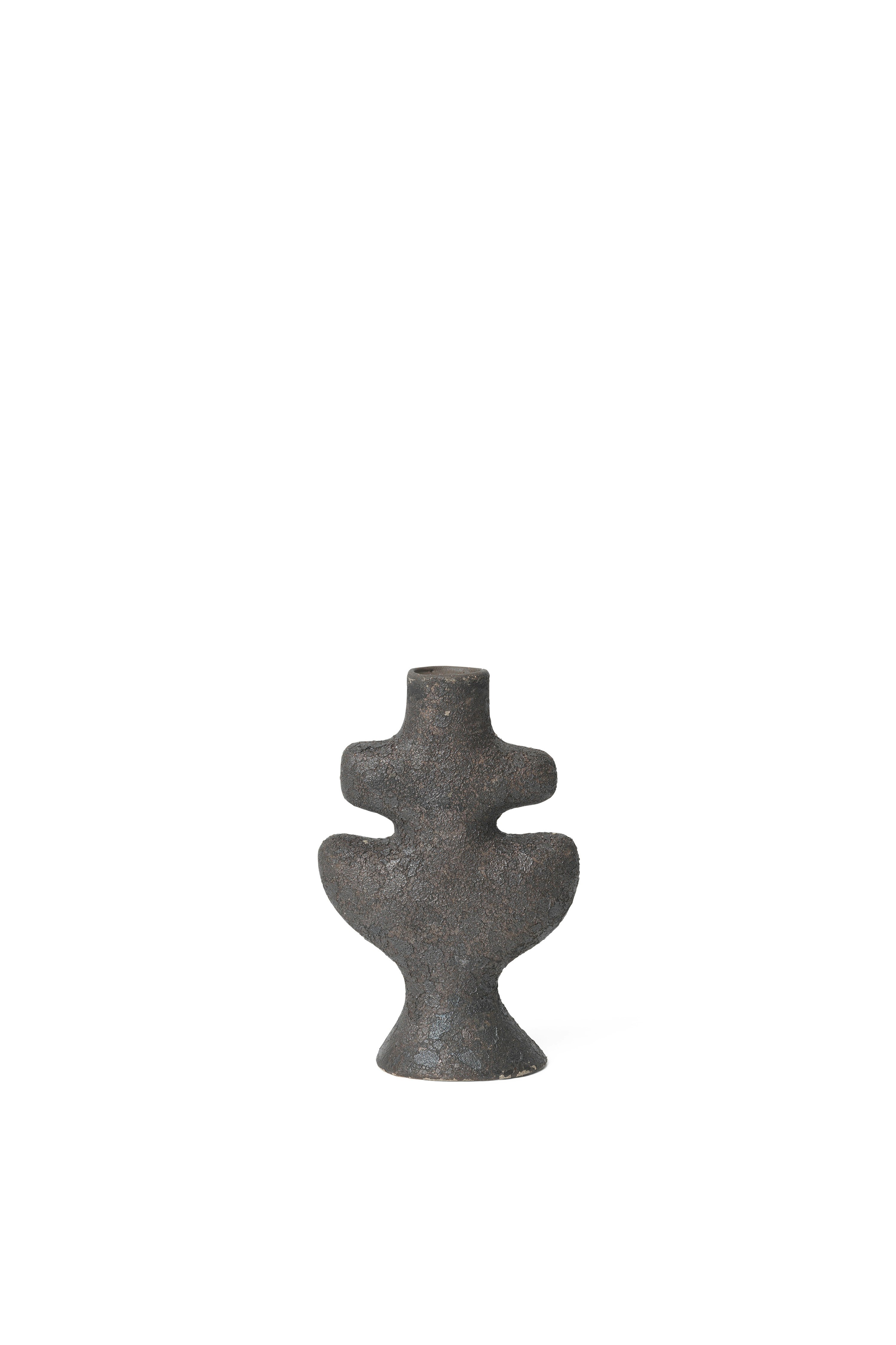 Yara Candleholder - Rustic Iron, Small