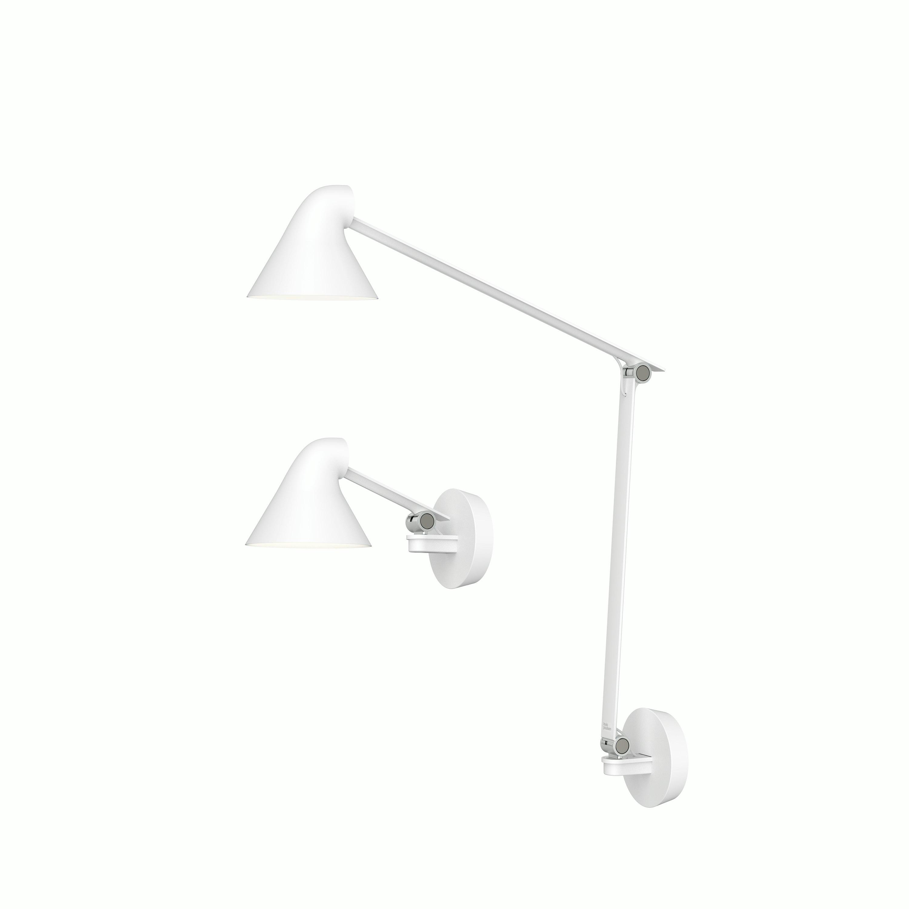NJP Wall - Long Arm, wall box included, White, LED 3000K