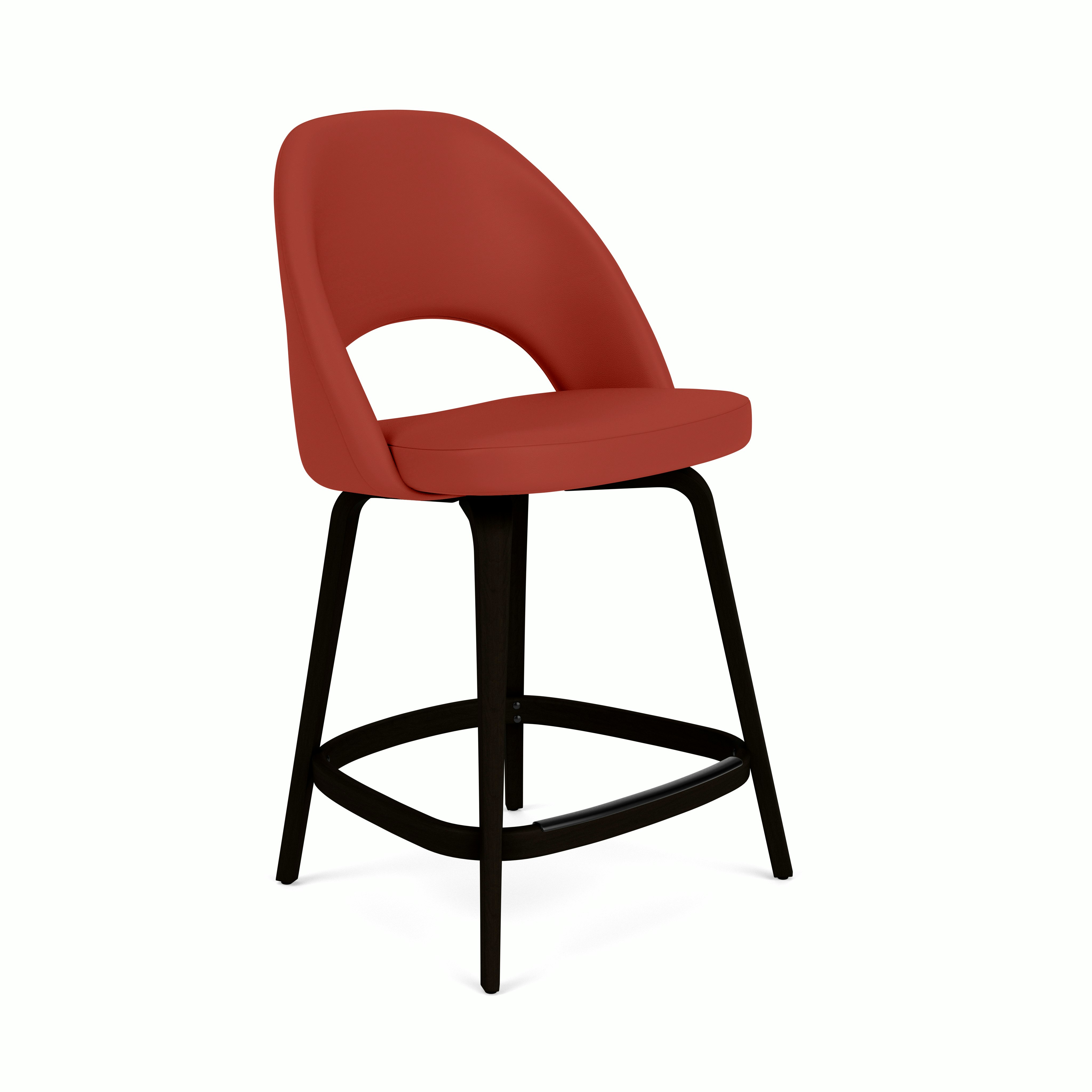 Saarinen Executive Stool - Counter Height,  Prairie,  Ranch,  Ebonized Walnut