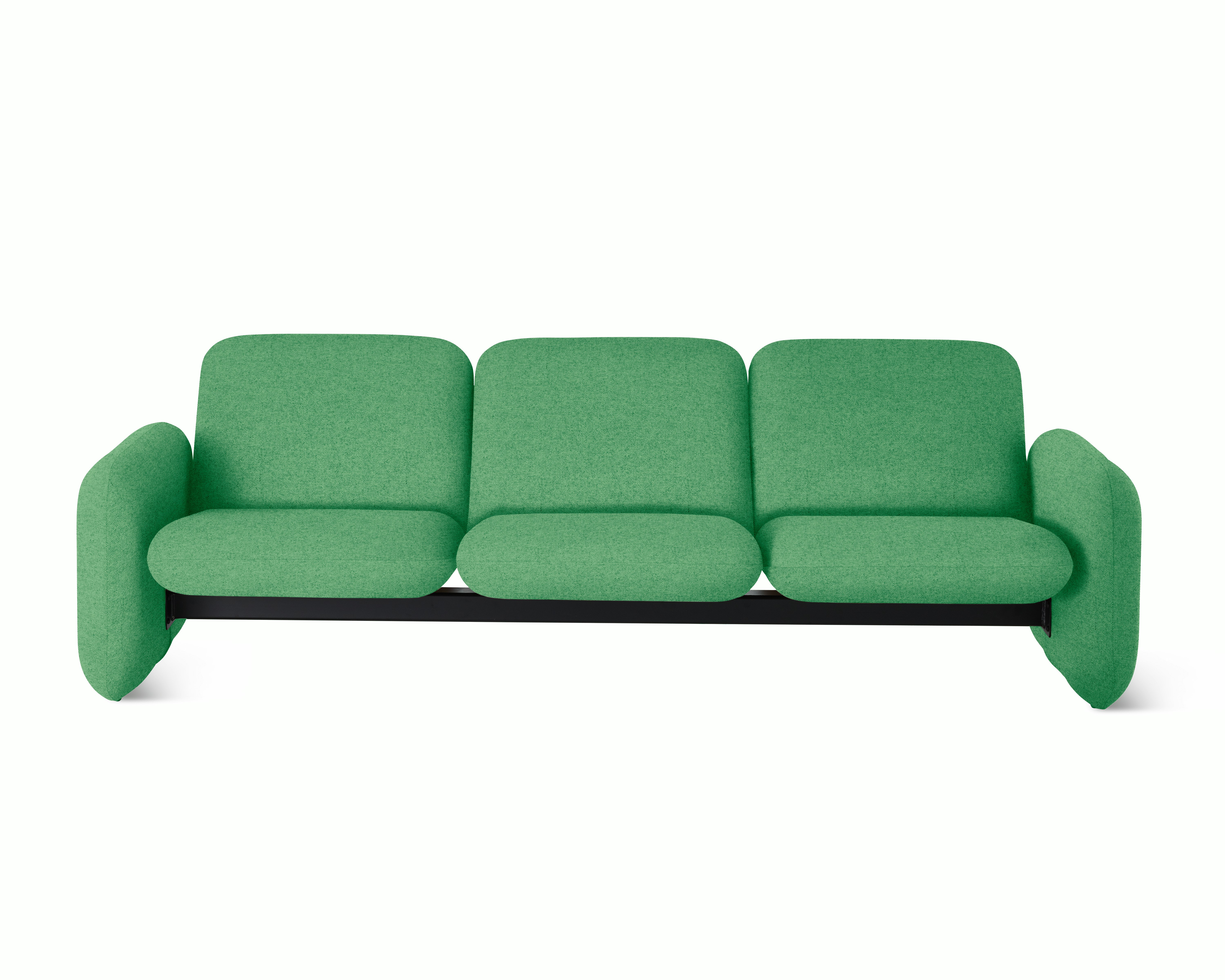 Wilkes Modular Group Three Seat Sofa - Luce, Virescent