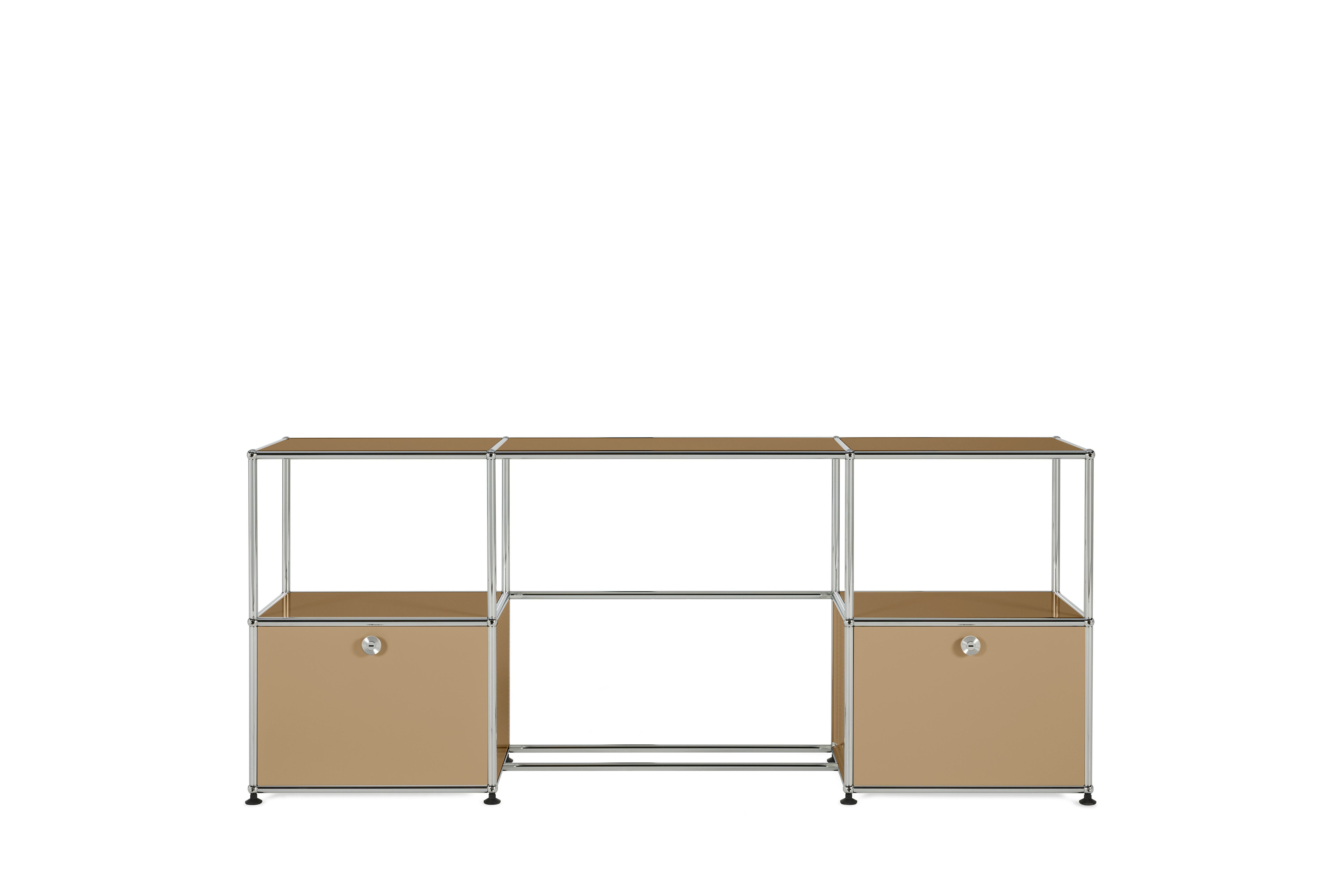 USM Haller Double Storage Desk - Beige