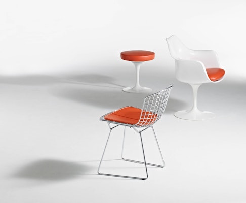 Eero Saarinen Pedestal Collection Tulip Stool Tulip Armchair Harry Bertoia Side Chair