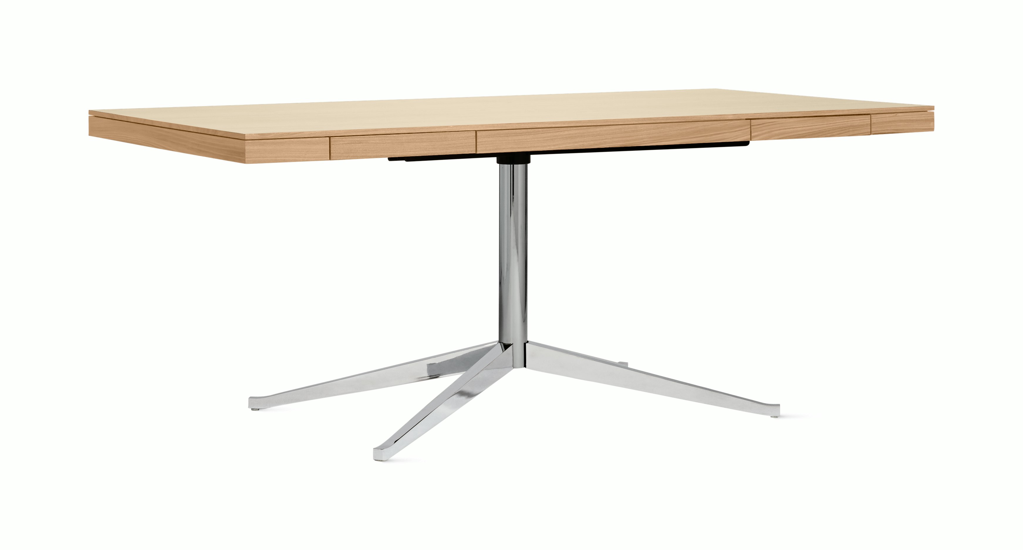 Florence Knoll Executive Desk - Natural Oak