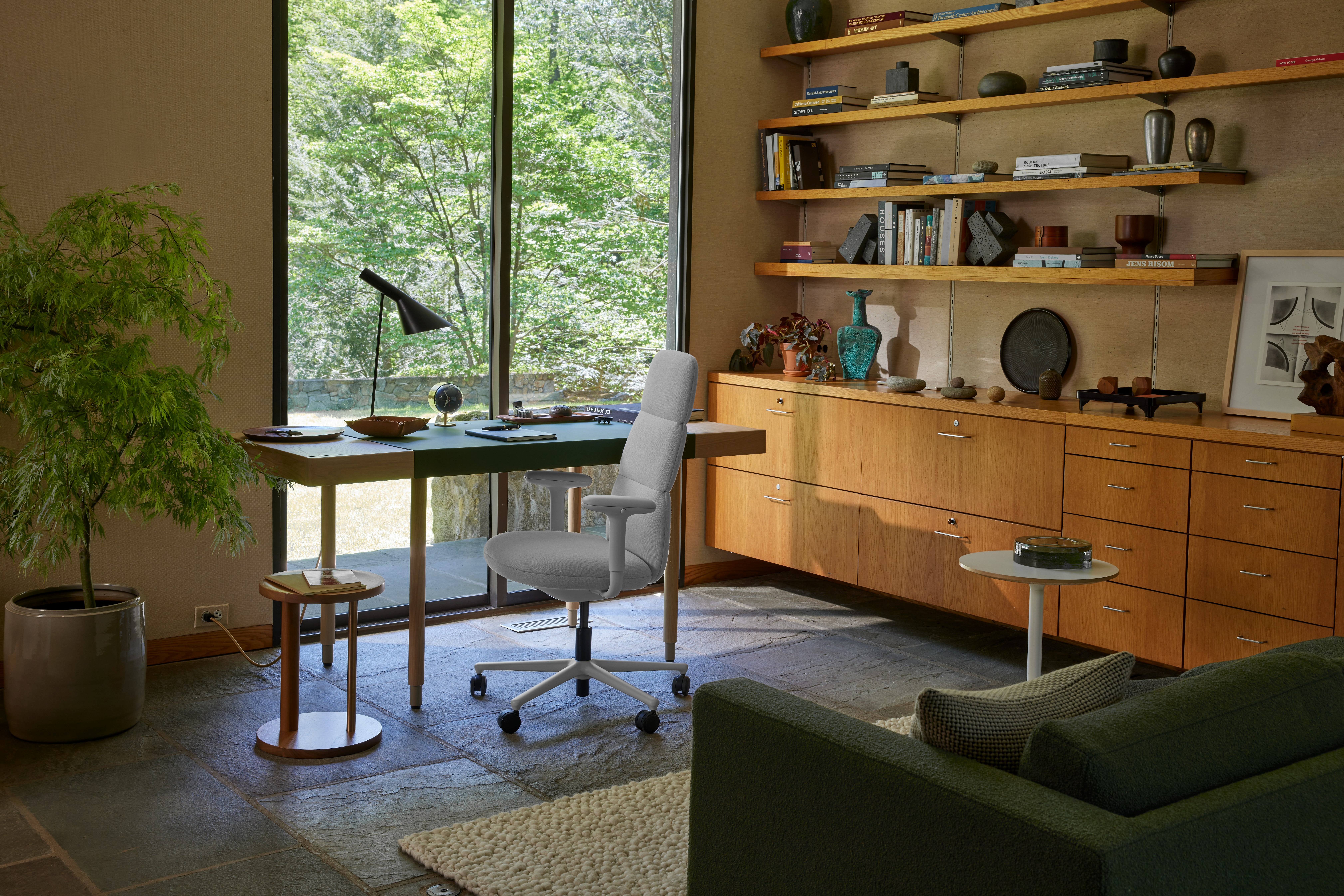 New Canaan Leatherwrap Sit-to-Stand Desk